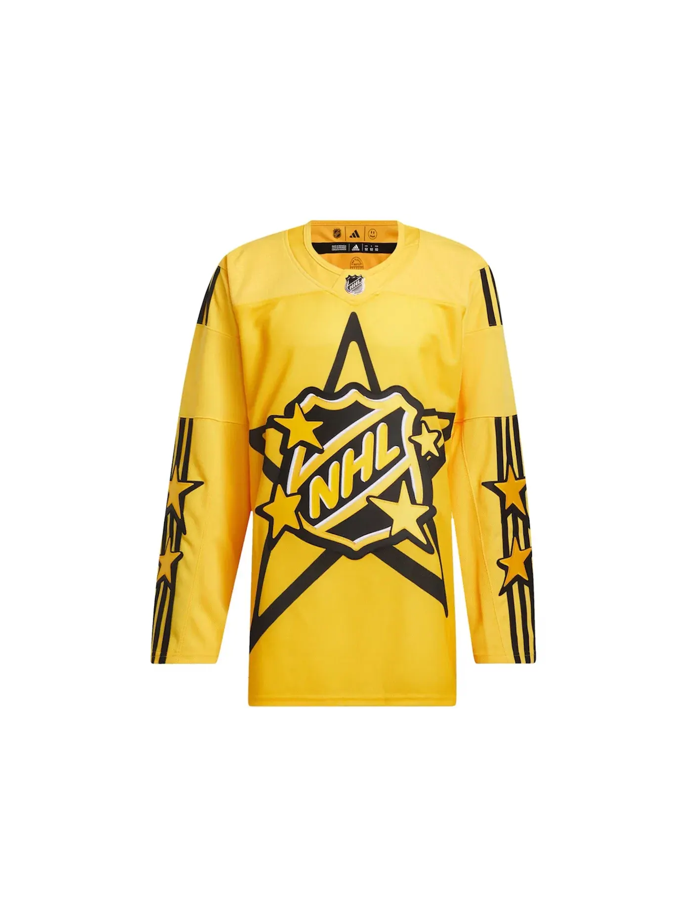 Мужская джерси с принтом Adidas x Drew House NHL 2024 All-Star Game Authentic Jersey Adidas — изображение 1 из 2, желтый