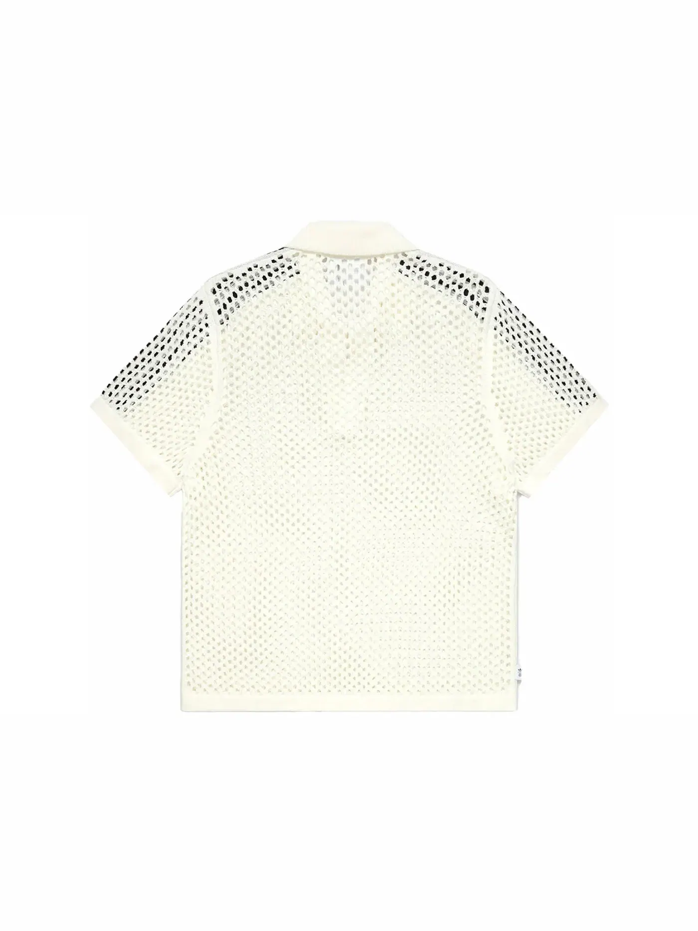 Унисекс рубашка-поло с принтом Adidas x Edison Chen Crochet Polo Shirt — изображение 2 из 2, белый
