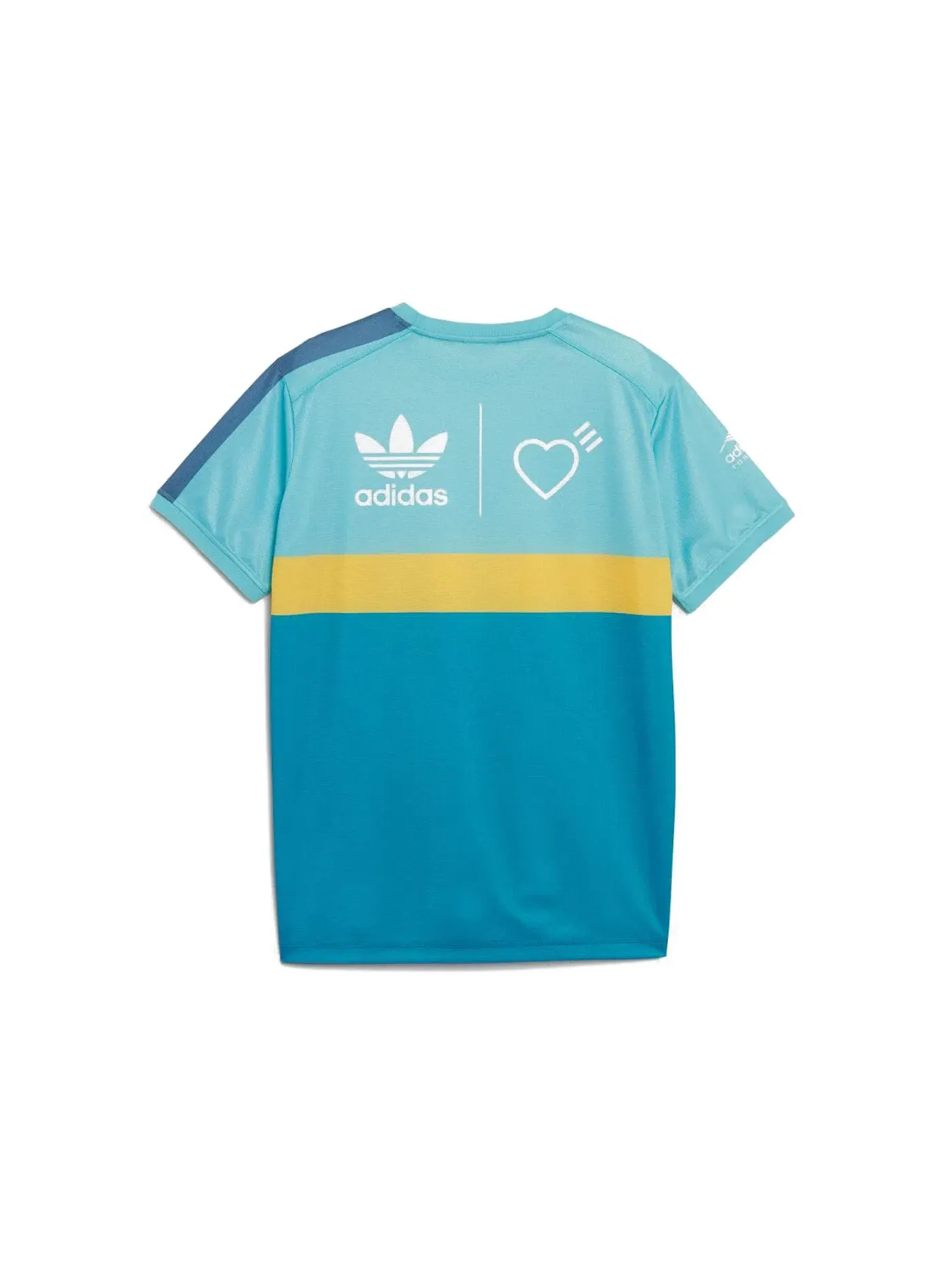 Мужская футболка с принтом Adidas x Human Made Tee — изображение 2 из 2, голубой
