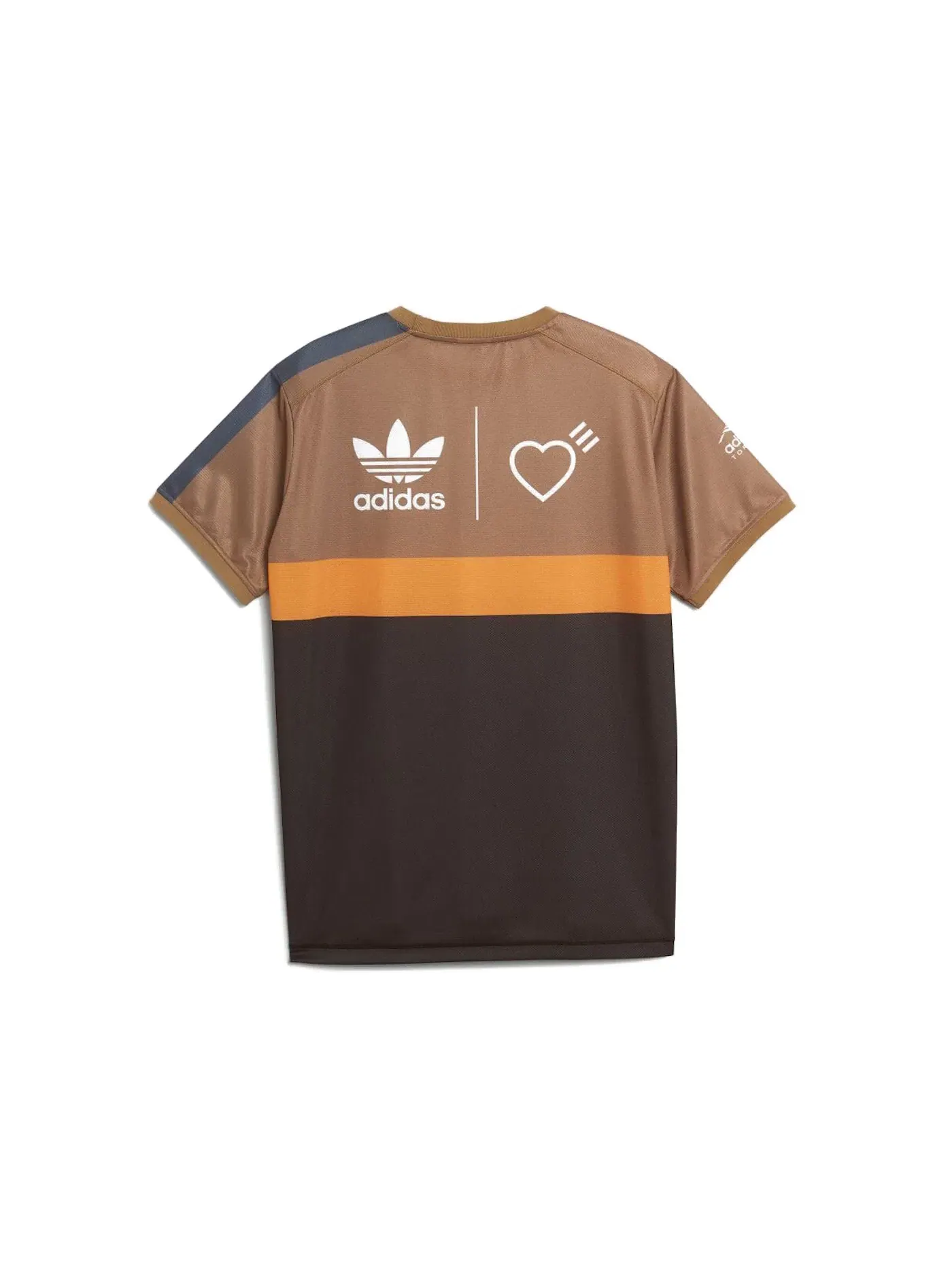Мужская футболка с принтом Adidas x Human Made Tee — изображение 2 из 2, коричневый