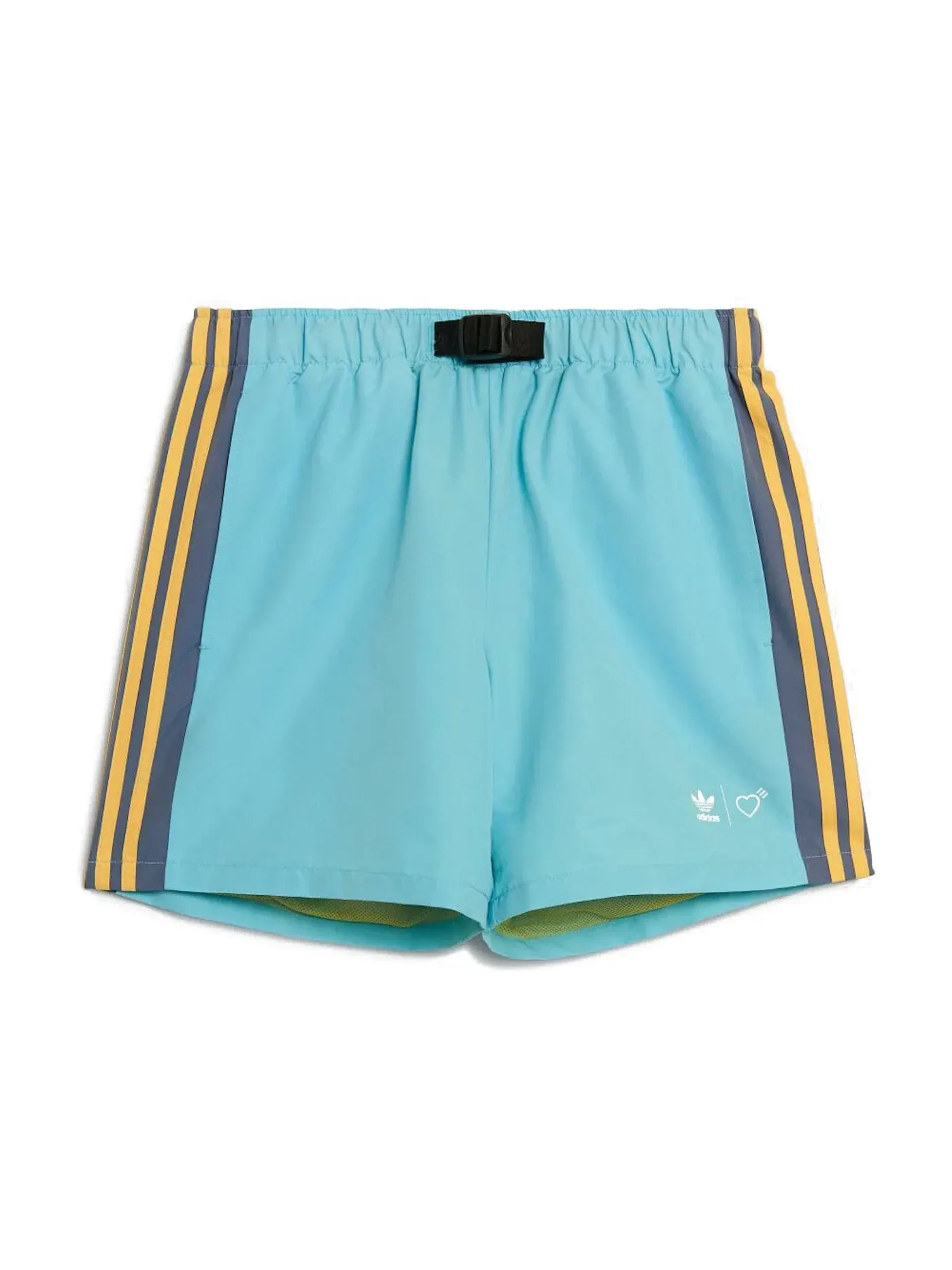 Мужские шорты с принтом Adidas x Human Made Wind Shorts — изображение 1 из 2, голубой