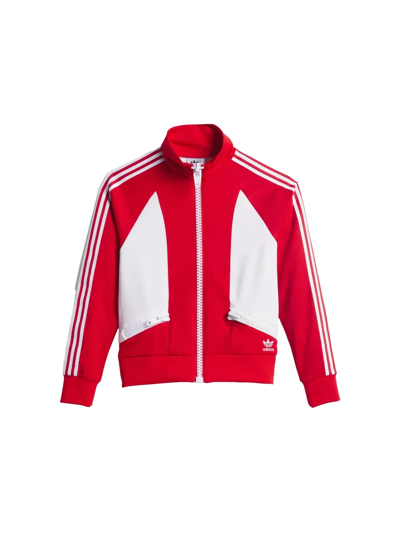 Мужская куртка с принтом Jeremy Scott Big Zipper Jacket Adidas — изображение 1 из 1, красный