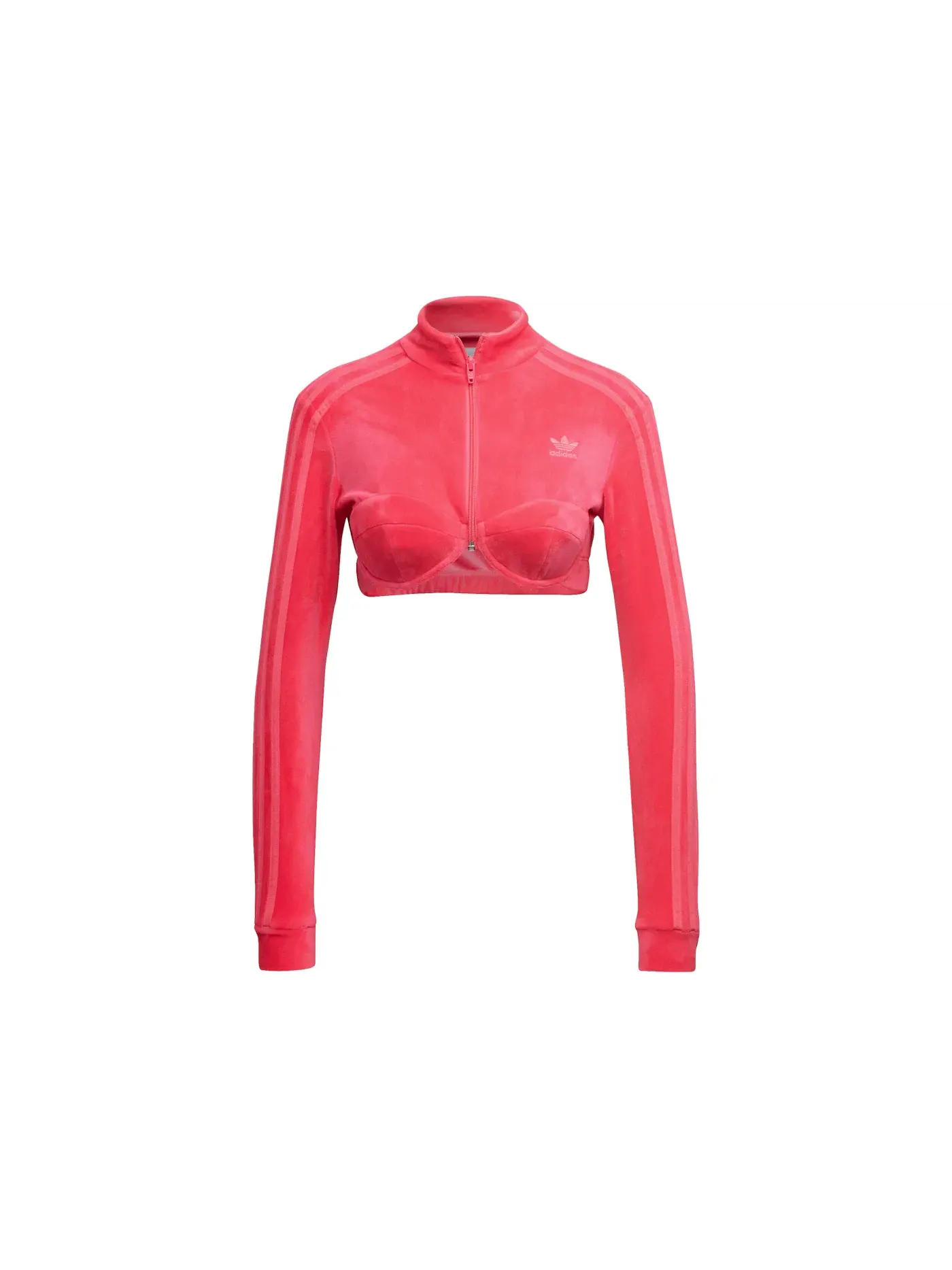 Женская футболка с длинным рукавом Adidas x Jeremy Scott Track Top — изображение 1 из 2, розовый