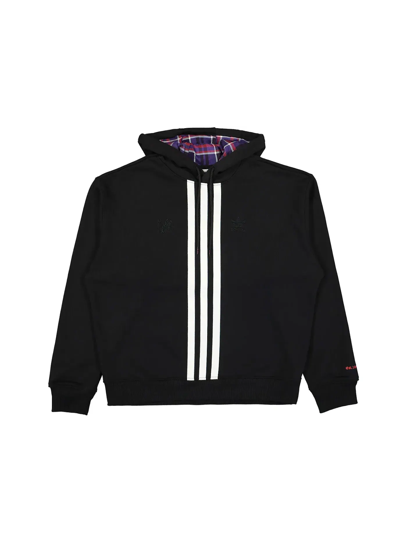 Мужская худи с принтом Adidas x KoRn Hoodie (FW24) Adidas — изображение 1 из 2, черный