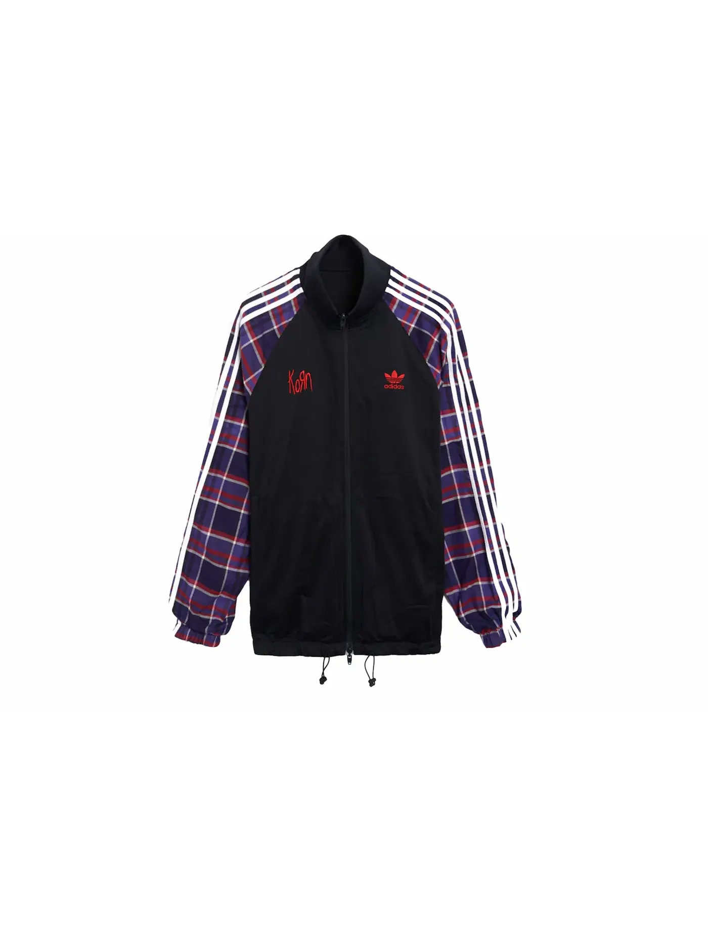 Мужская футболка с принтом Logo Track Top Adidas — изображение 2 из 3, черный