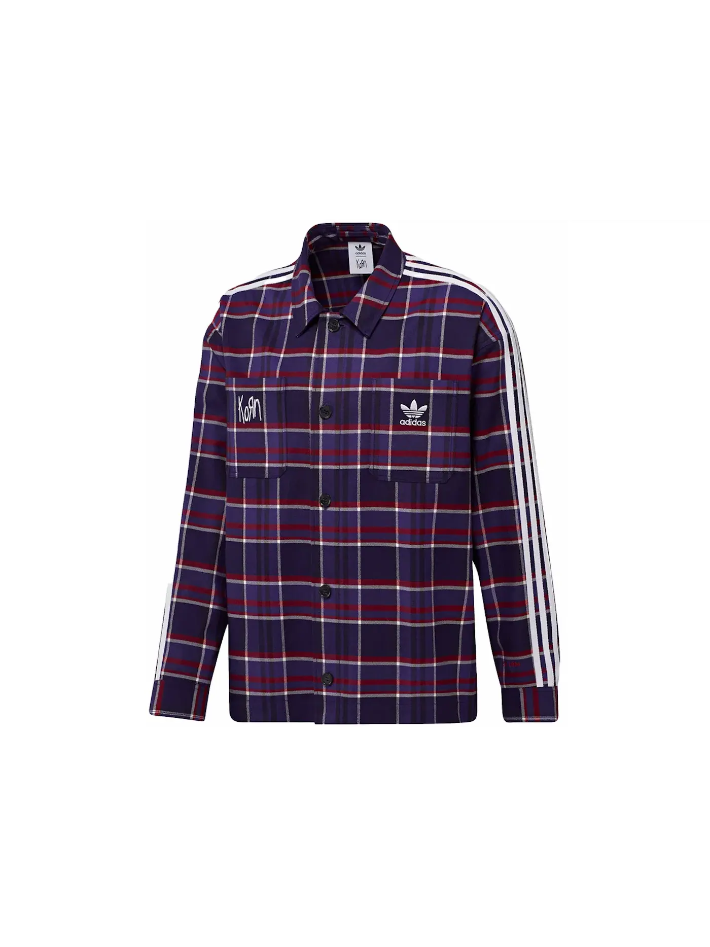 Мужская рубашка-овершерт из рипстопа с принтом Overshirt Adidas — изображение 1 из 2, мульти