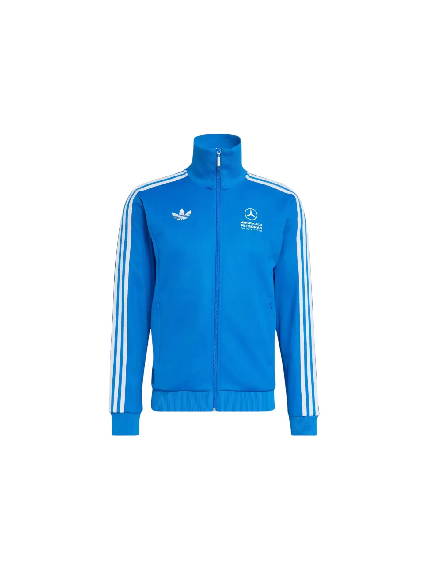 Мужская куртка с принтом Adidas x Mercedes AMG Petronas Formula 1 Team Blue Wonder — изображение 1 из 1, синий