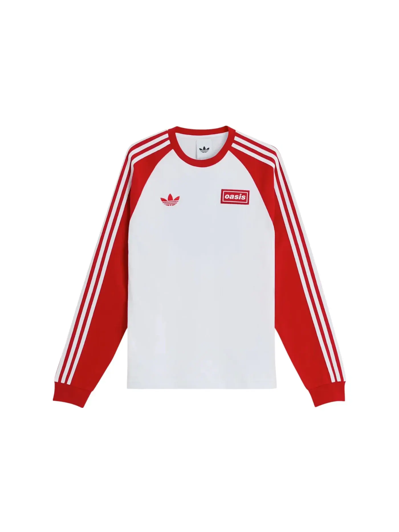 Мужская футболка с длинным рукавом Adidas x Oasis Tour 3-Stripes Longsleeve Tee — изображение 1 из 2, белый