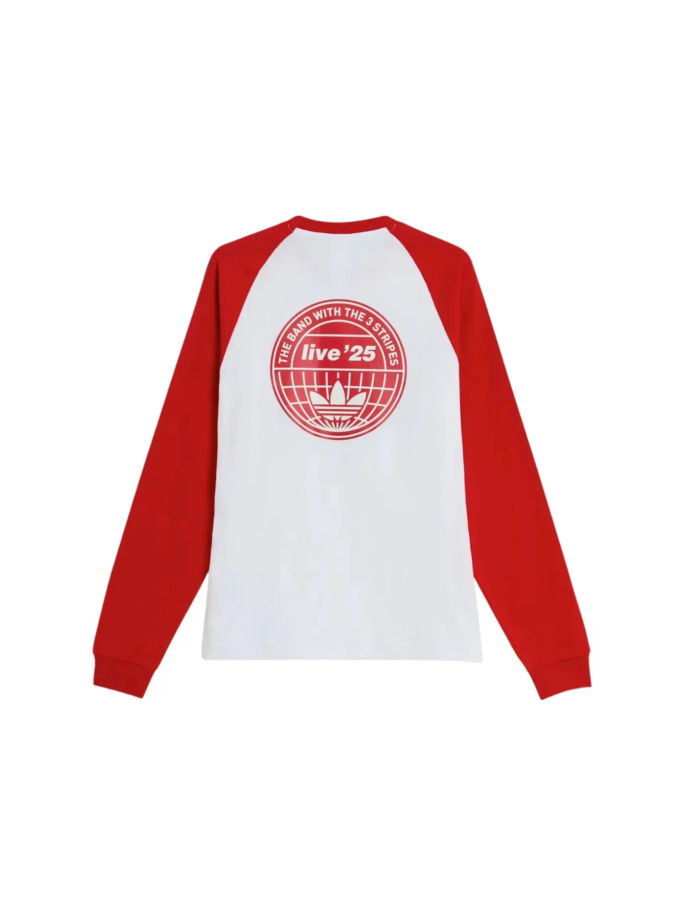 Мужская футболка с длинным рукавом Adidas x Oasis Tour 3-Stripes Longsleeve Tee — изображение 2 из 2, белый