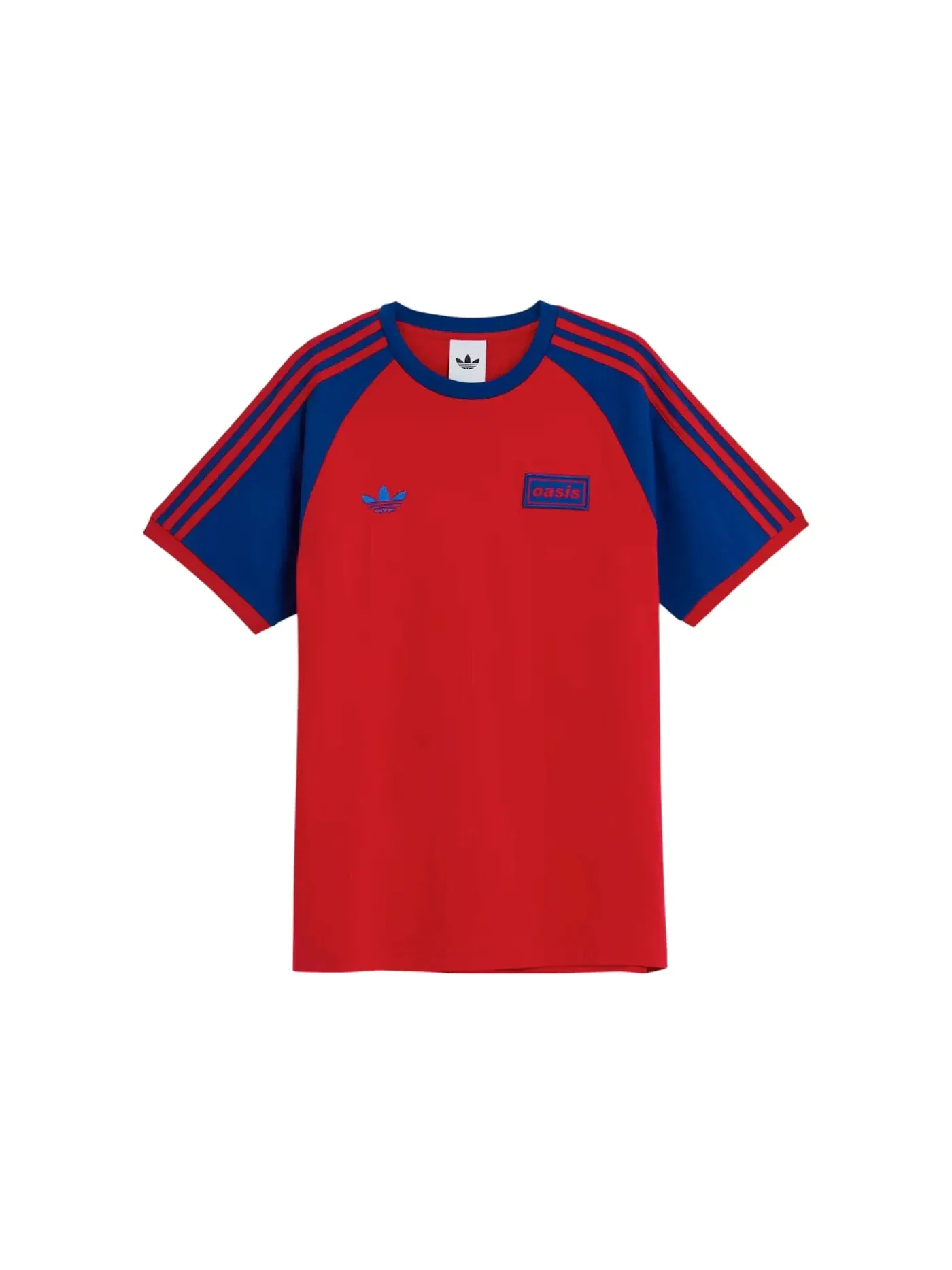Мужская футболка с длинным рукавом Adidas x Oasis Tour 3-Stripes T-Shirt — изображение 1 из 2, красный
