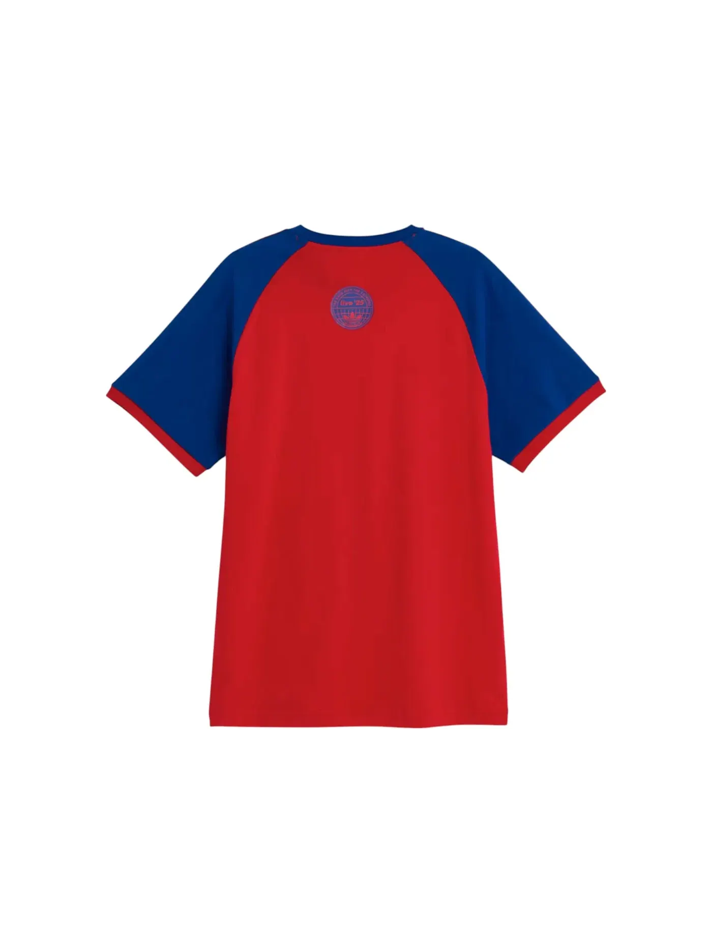 Мужская футболка с длинным рукавом Adidas x Oasis Tour 3-Stripes T-Shirt — изображение 2 из 2, красный