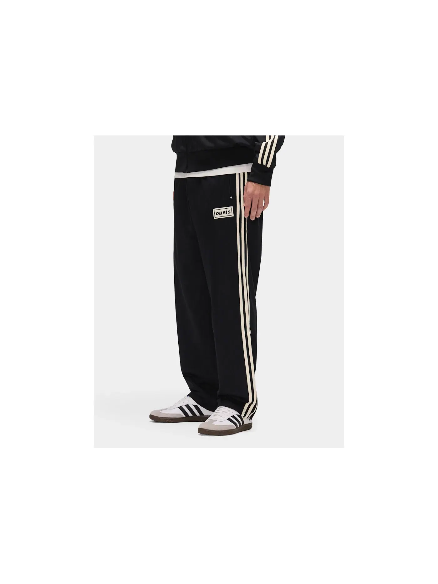 Мужские спортивные штаны Firebird с принтом Adidas x Oasis — изображение 3 из 4, черный