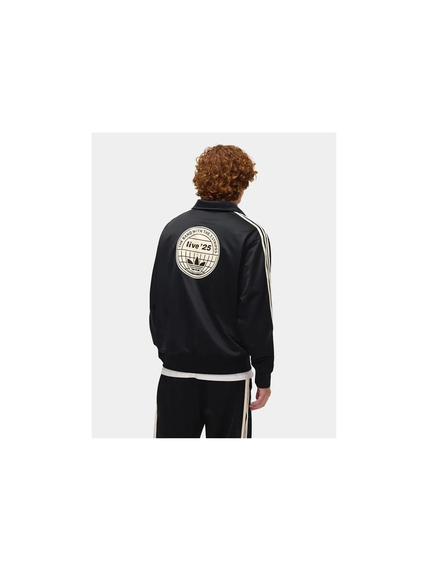 Мужская куртка с длинным рукавом Firebird Track Top Adidas — изображение 4 из 5, черный