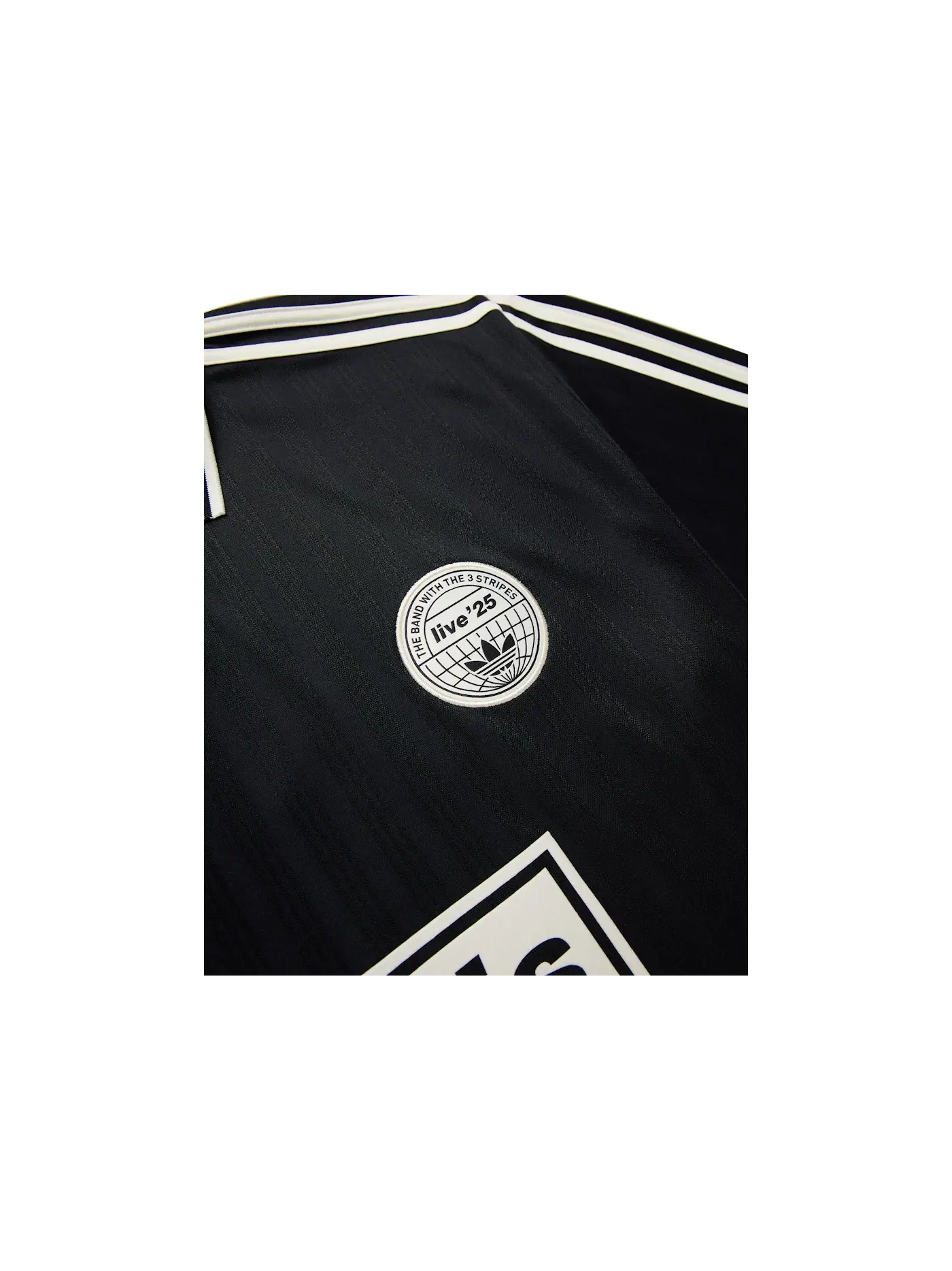 Мужская джерси с жаккардовым узором Adidas Jersey — изображение 3 из 6, черный