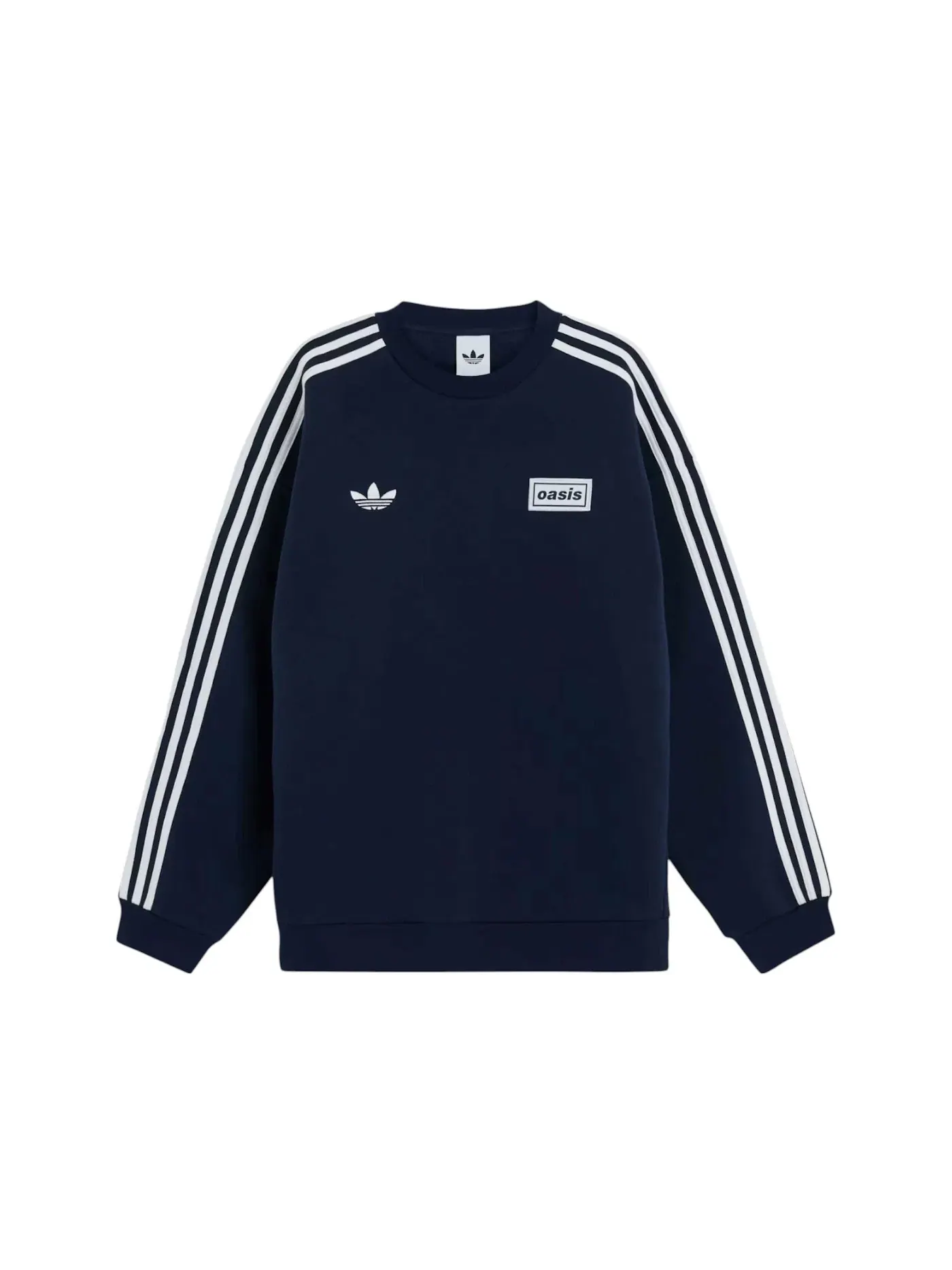 Мужской свитшот оверсайз с принтом Adidas x Oasis Tour Oversized Crew Adidas — изображение 1 из 1, индиго