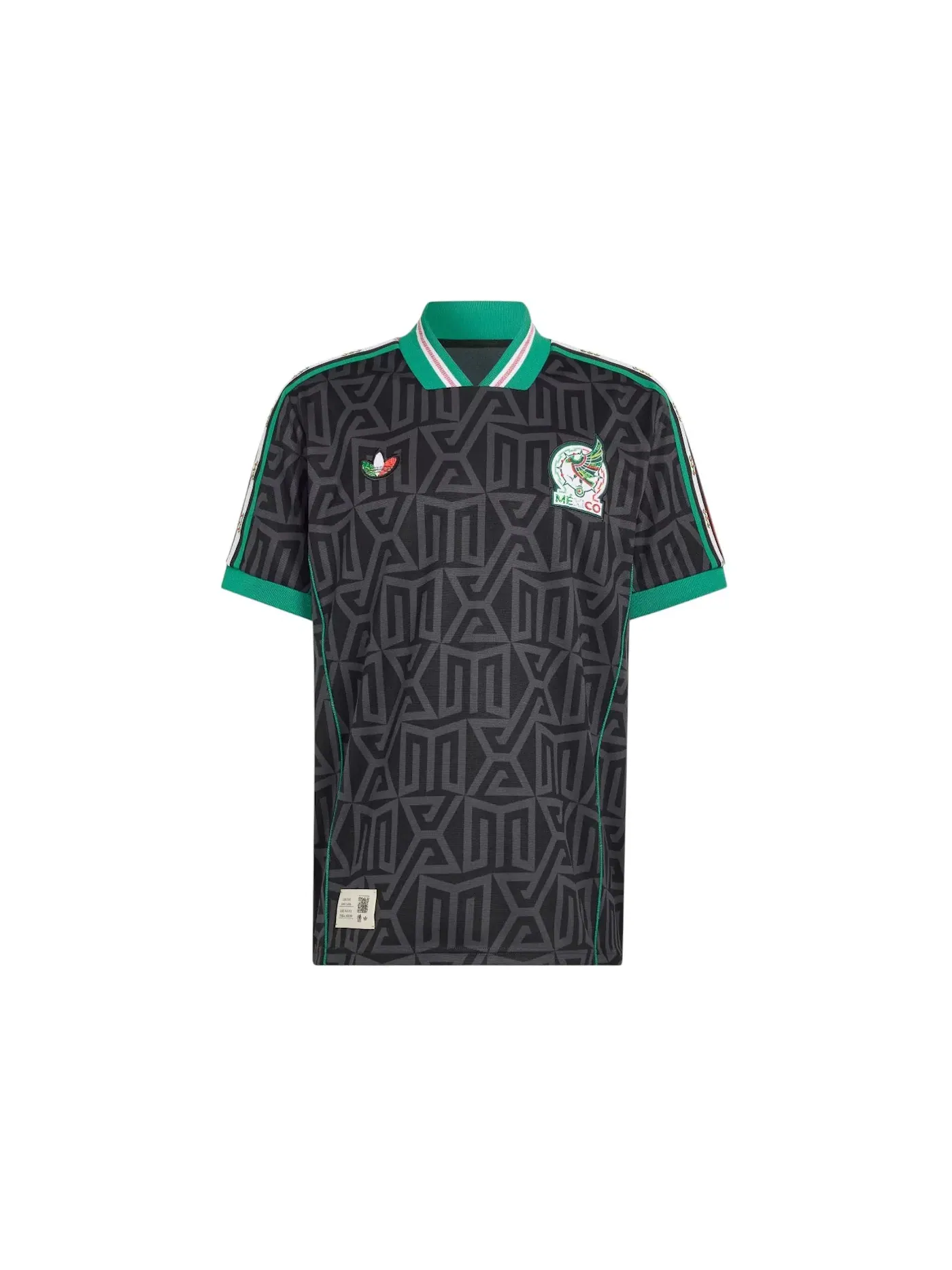 Мужская футболка с принтом Adidas x Someone Somewhere Mexico Lifestyle Jersey — изображение 1 из 1, черный