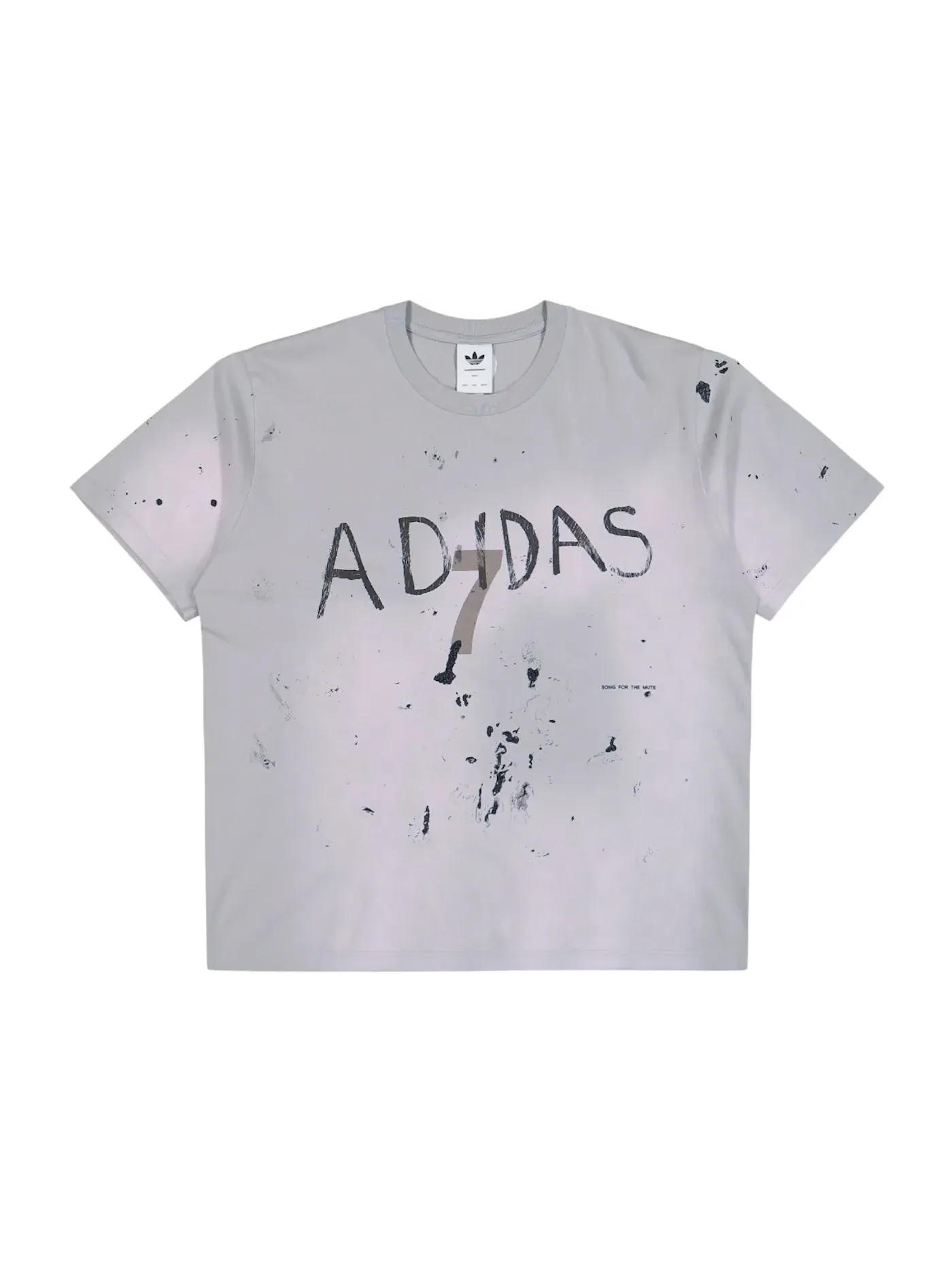 Мужская футболка с принтом Adidas x Song For The Mute 007 S/S Tee Adidas — изображение 1 из 1, серый
