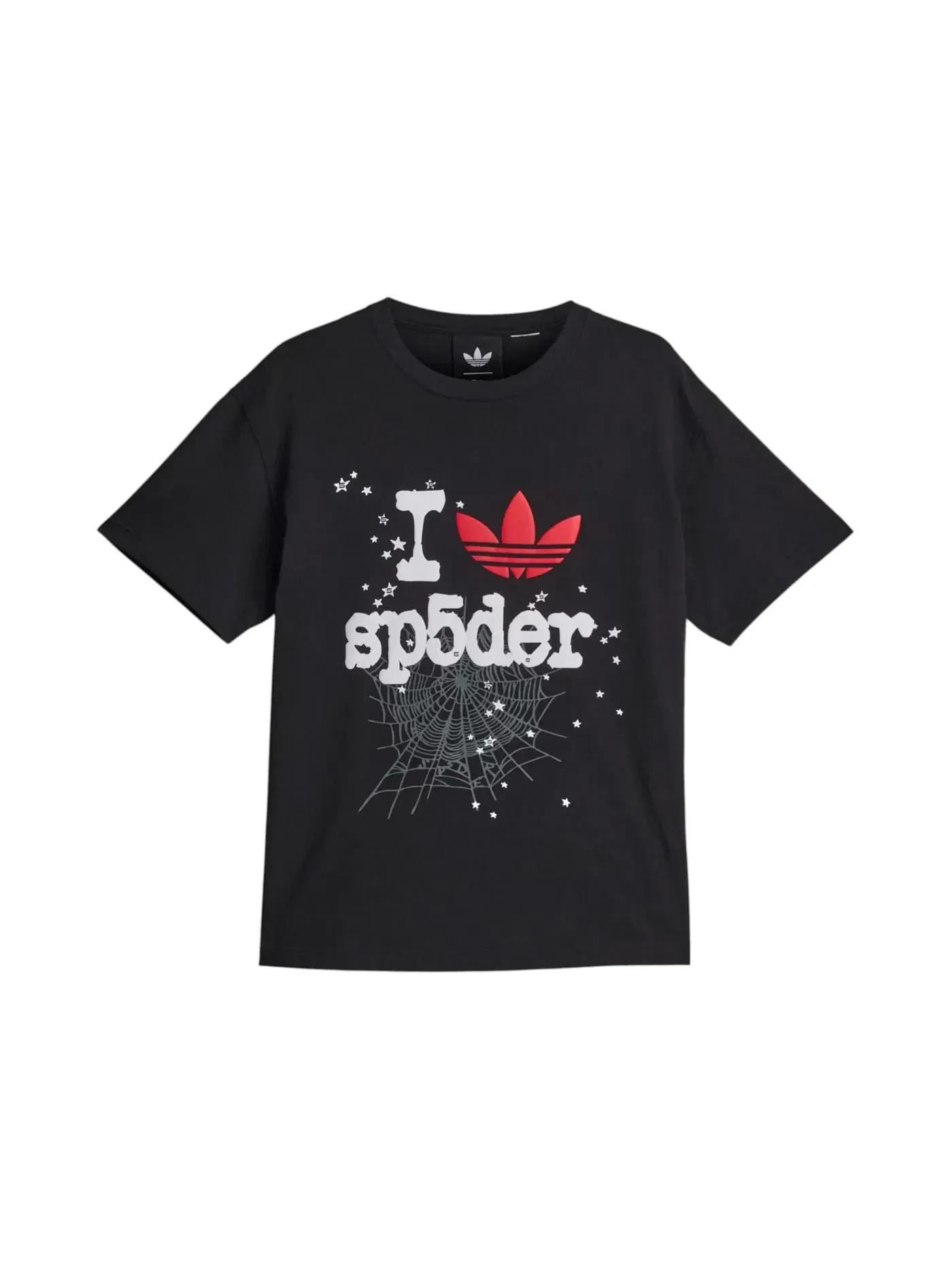 Мужская футболка с принтом Adidas x Sp5der T-shirt — изображение 1 из 1, черный