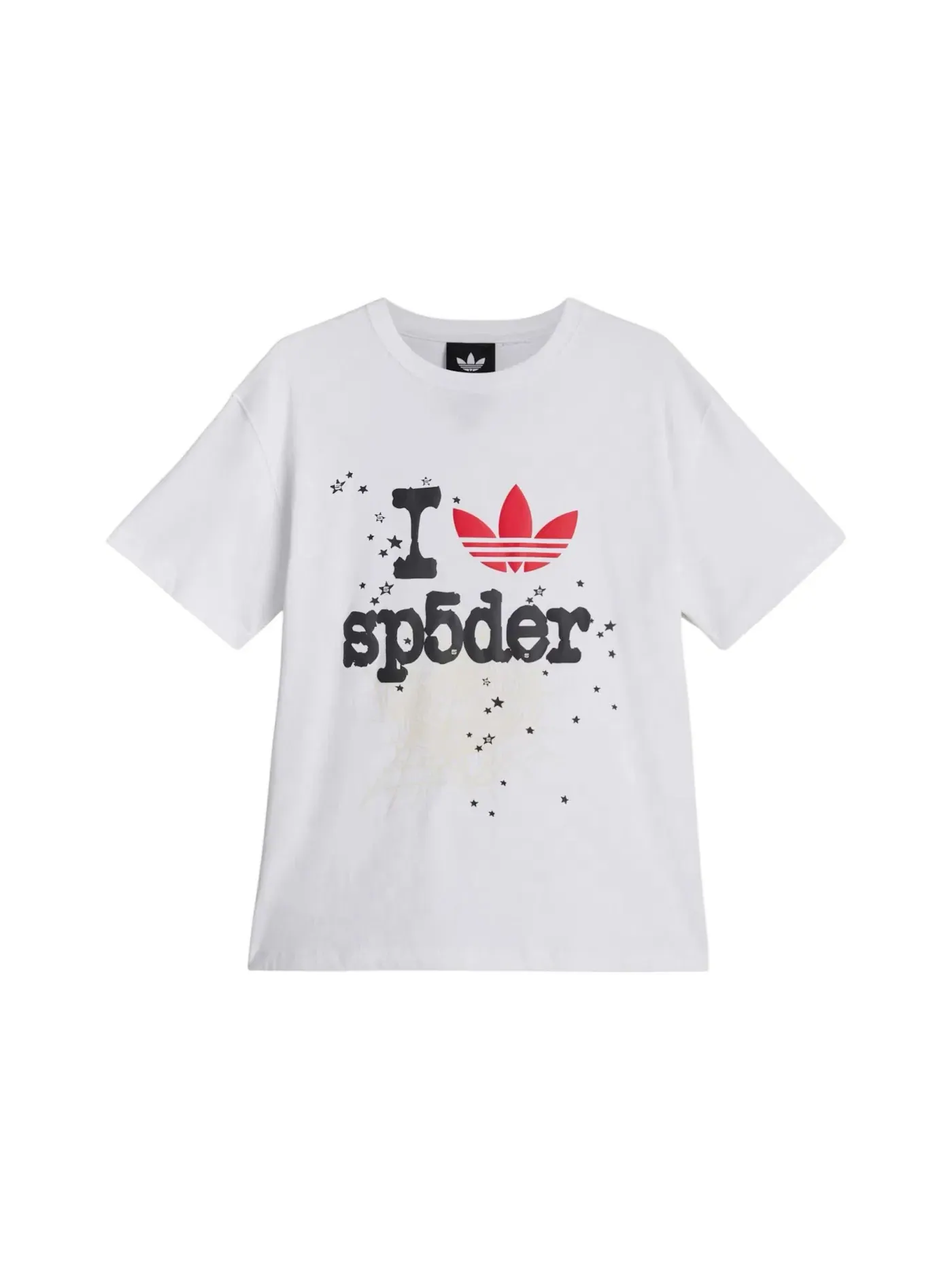 Мужская футболка с принтом Adidas x Sp5der T-shirt — изображение 1 из 1, белый