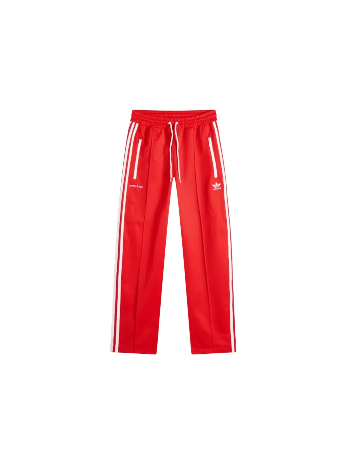 Мужские тренировочные штаны Adidas x Sporty & Rich Track Pant — изображение 1 из 1, красный/белый