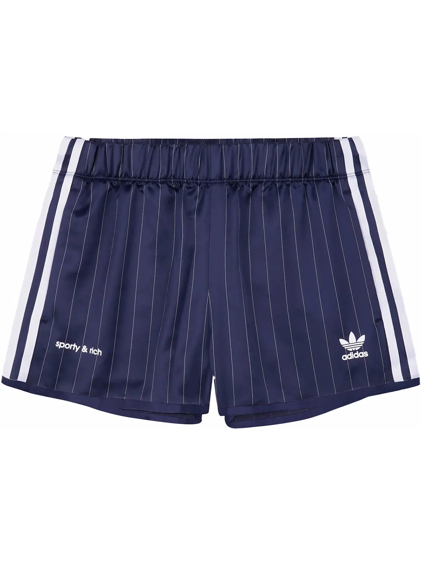 Женские шорты с принтом Adidas x Sporty & Rich Track Short Adidas — изображение 1 из 2, темно-синий/белый