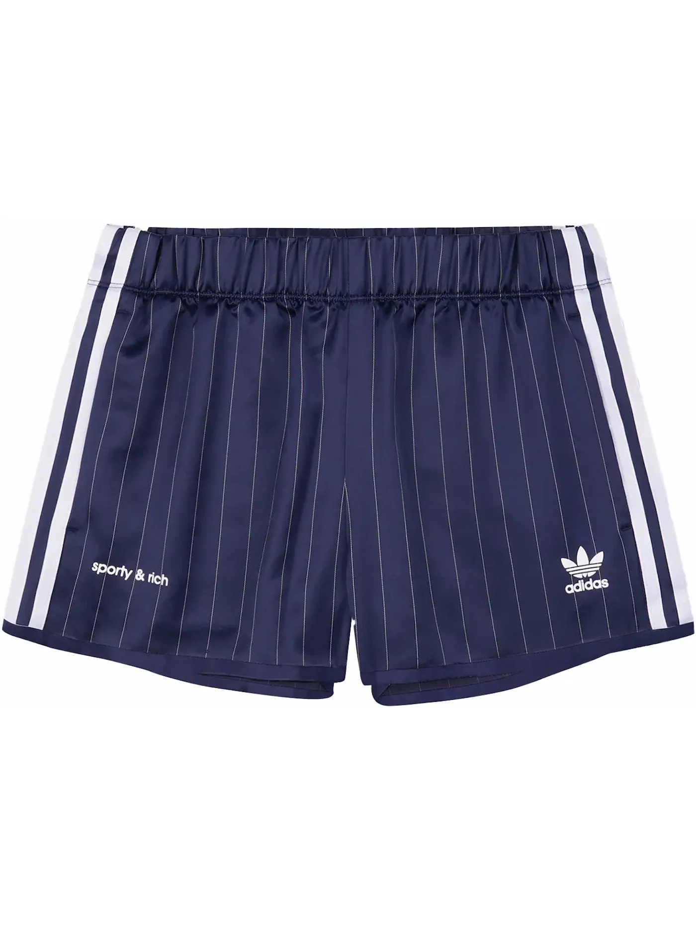 Женские шорты с принтом Short Adidas — изображение 1 из 2, темно-синий/белый