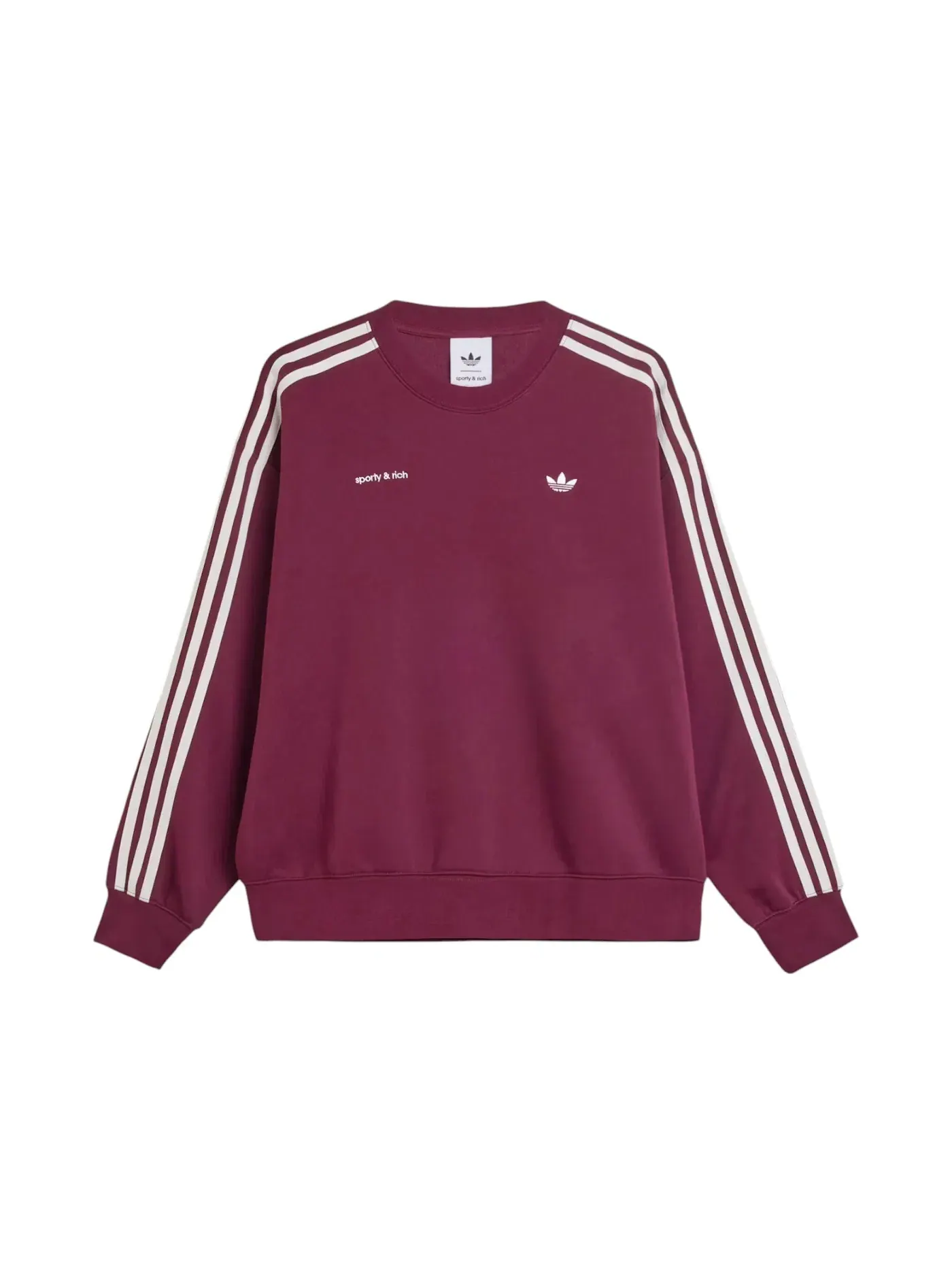 Женский свитшот Adidas x Sporty & Rich — изображение 1 из 2, коричневый