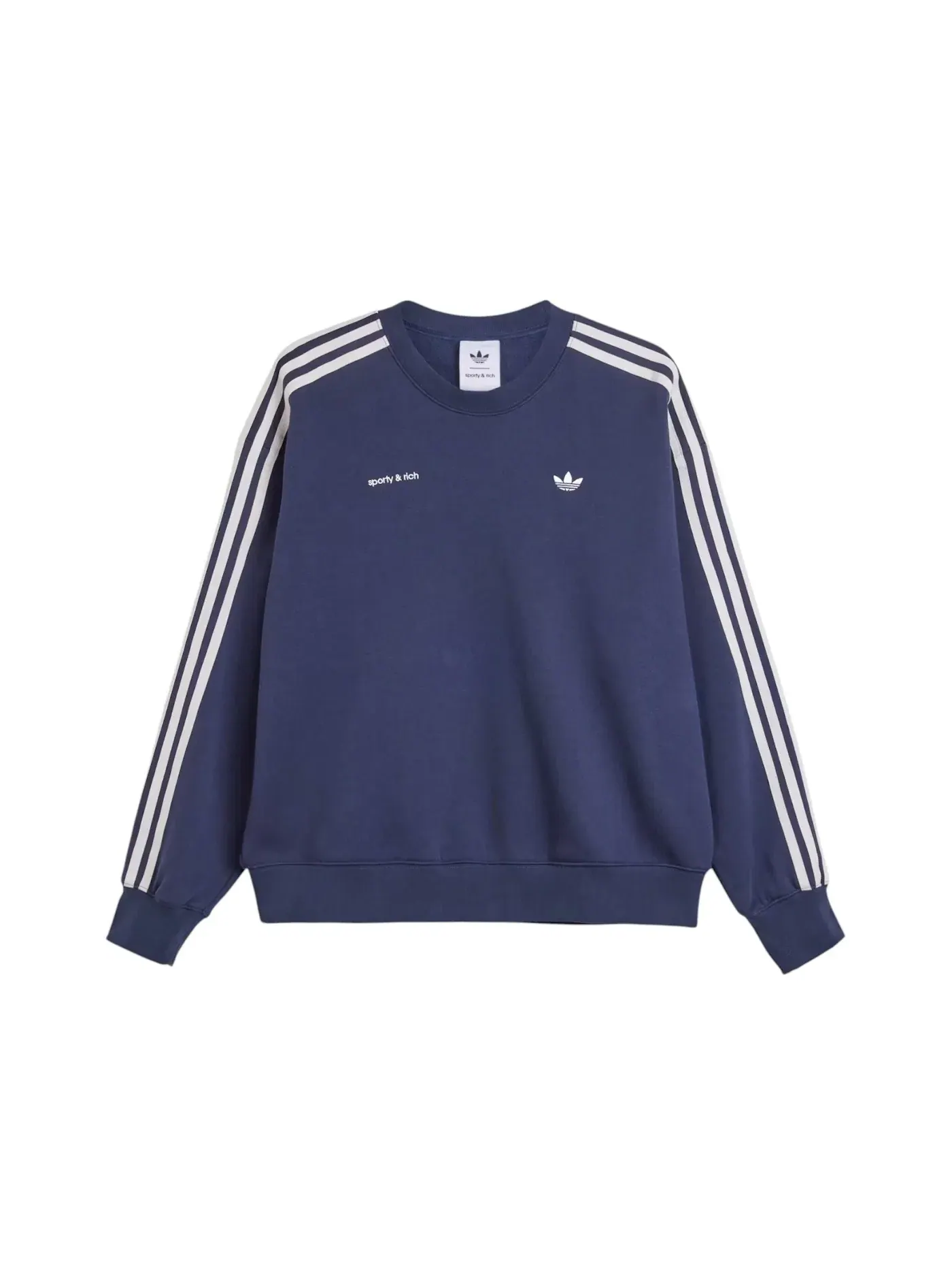 Женский свитшот Sporty & Rich Adidas — изображение 1 из 2, темно-синий