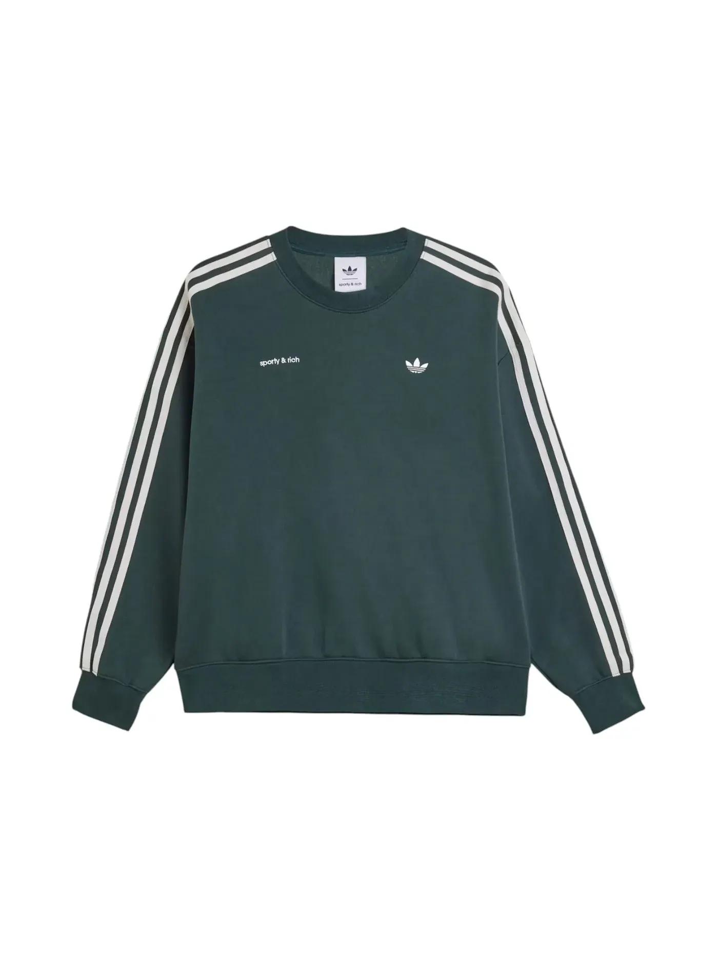 Женский свитшот с принтом Sweatshirt Adidas — изображение 1 из 2, зеленый