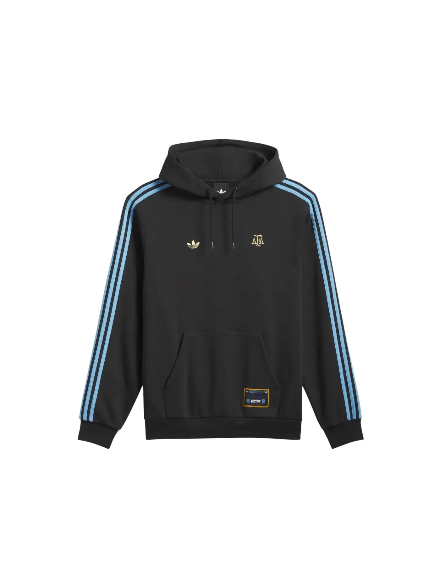 Мужская худи с принтом Adidas x Thrasher Argentina Hoodie — изображение 1 из 2, черный