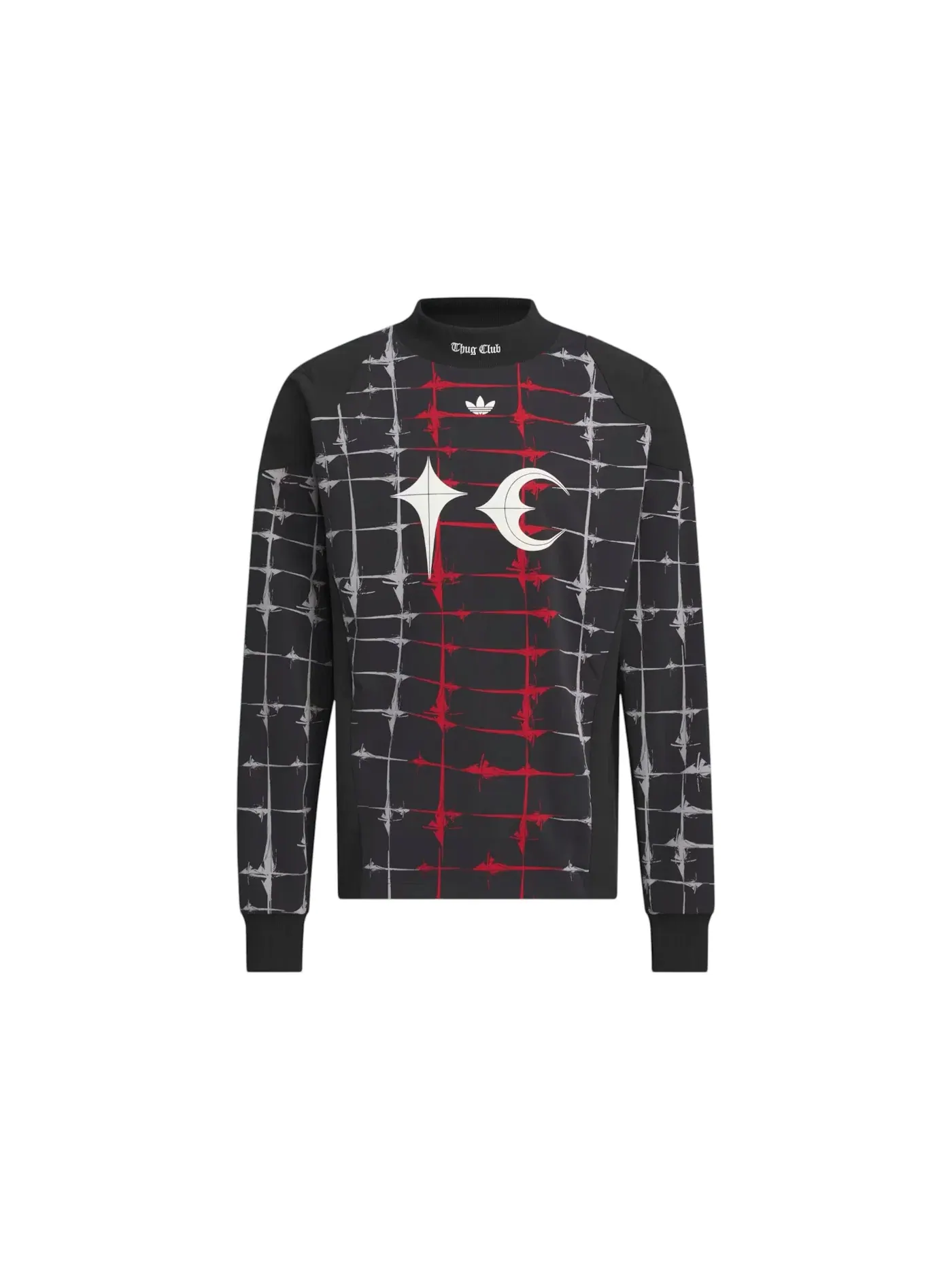 Мужская футболка с длинным рукавом Adidas x Thug Club Goalie L/S — изображение 1 из 2, черный