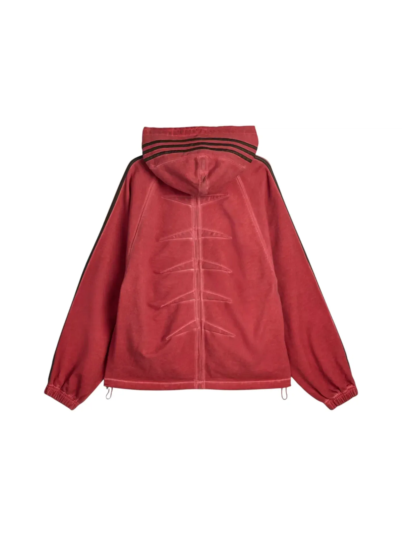 Мужское худи с принтом Thug Club Adidas — изображение 2 из 2, красный