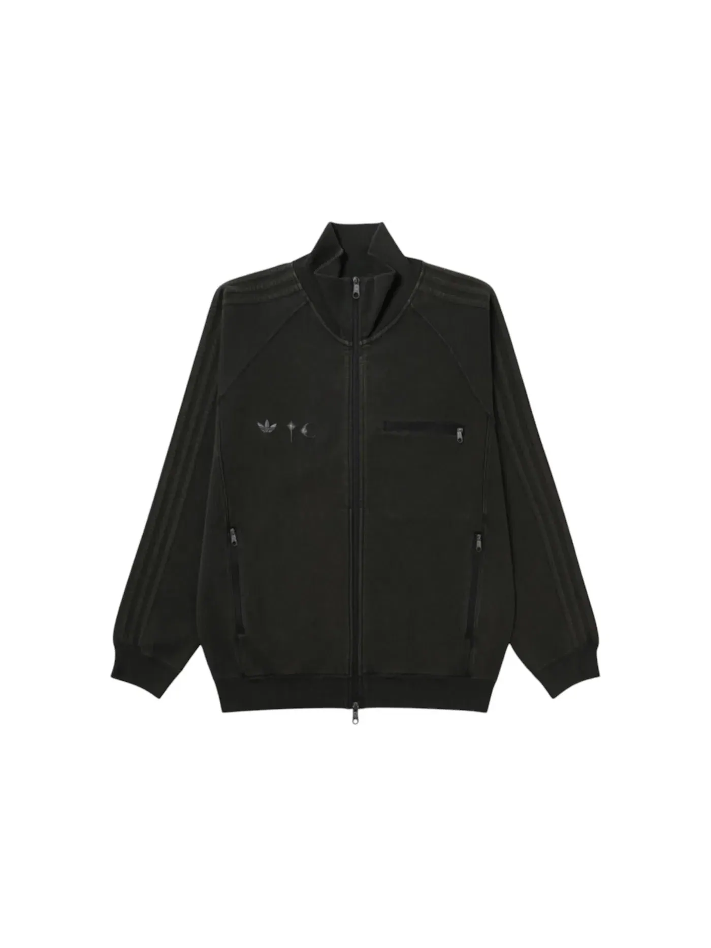 Мужская куртка с принтом Adidas x Thug Club Track Top — изображение 1 из 2, черный