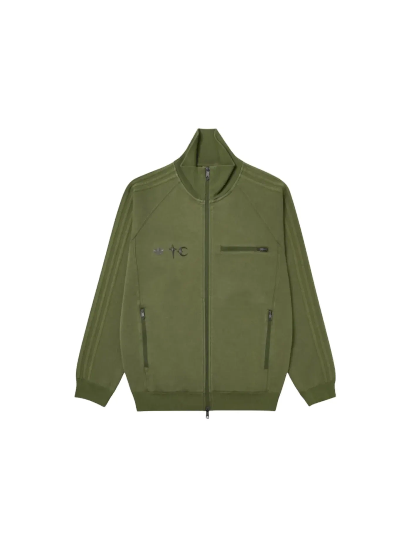 Мужская куртка Adidas x Thug Club Track Top Focus Olive — изображение 1 из 2, оливковый