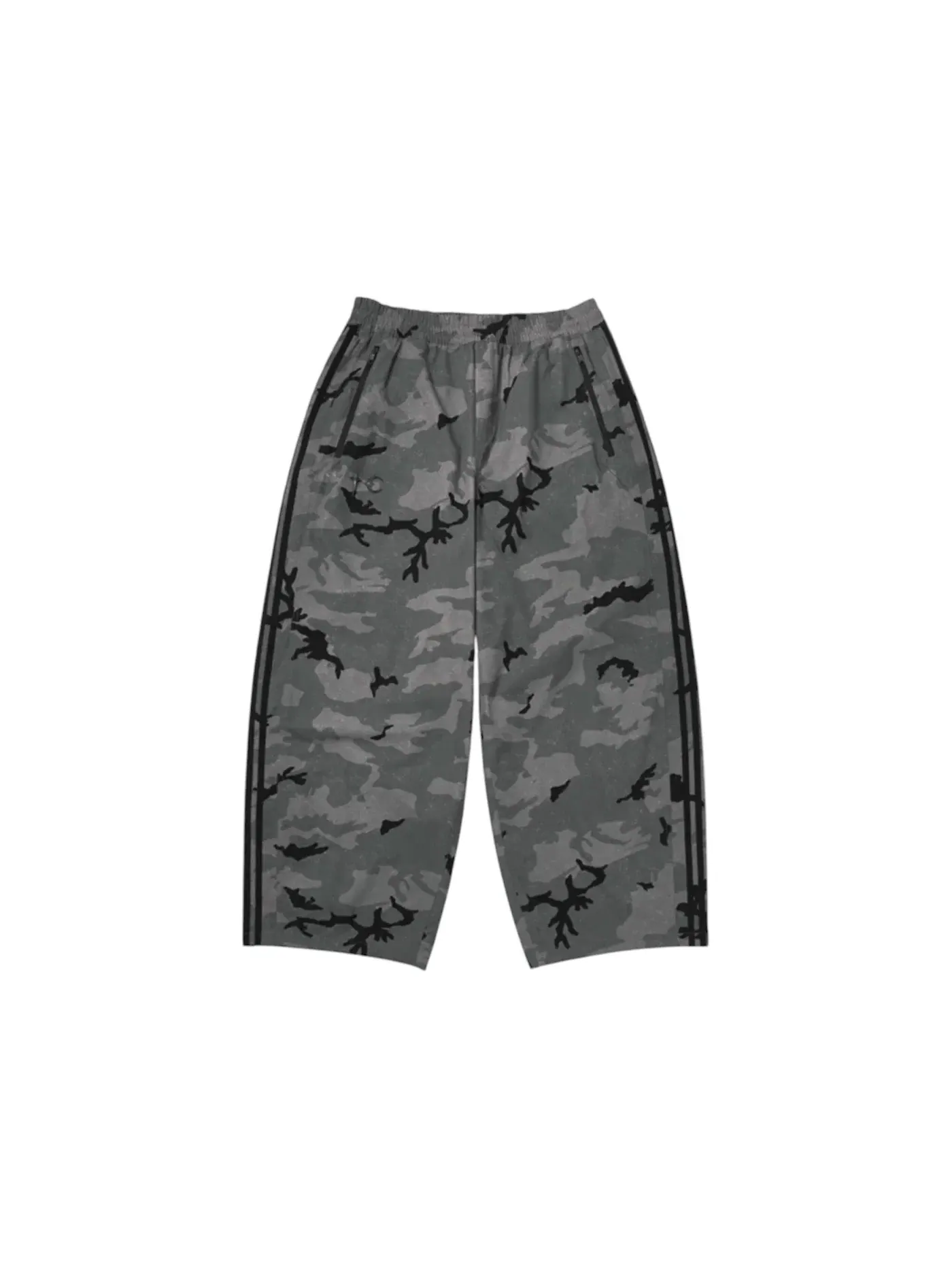 Мужские спортивные штаны с принтом Trackpants Adidas — изображение 1 из 2, черный/кремовый белый