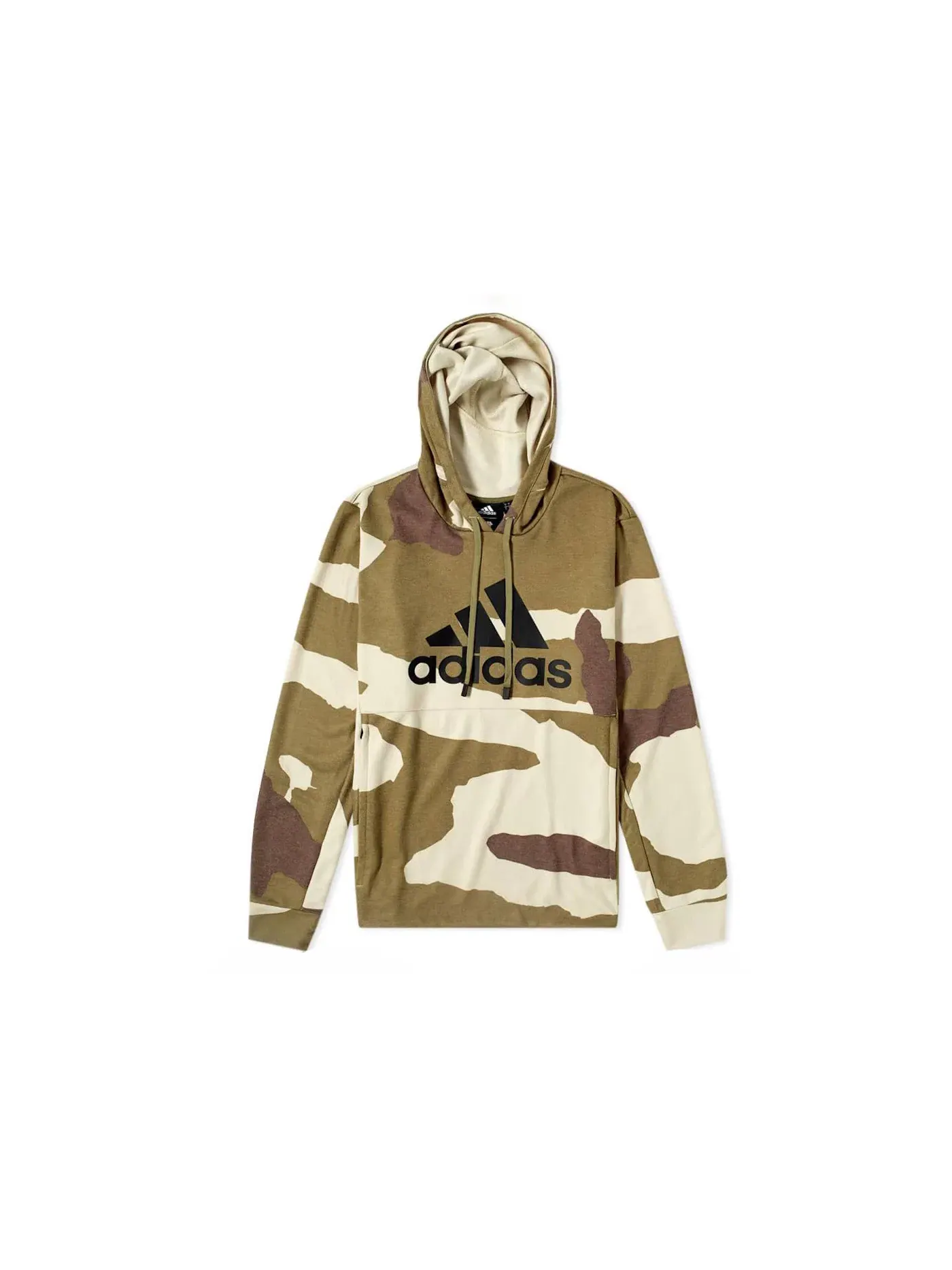 Мужская худи с принтом Running Tech Hoodie Adidas, Desert Camo — изображение 1 из 2