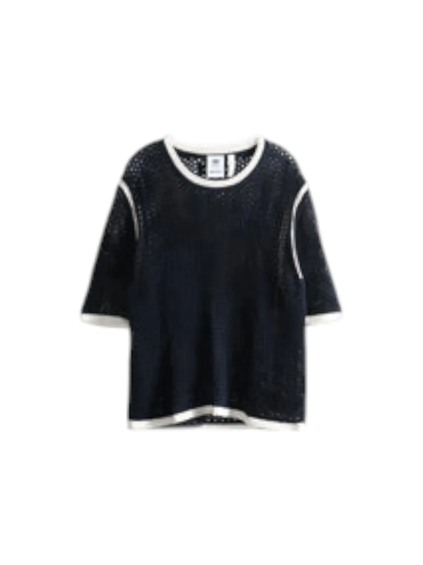 Детская футболка с принтом Adidas x Wales Bonner Knit T-shirt — изображение 1 из 1, белый
