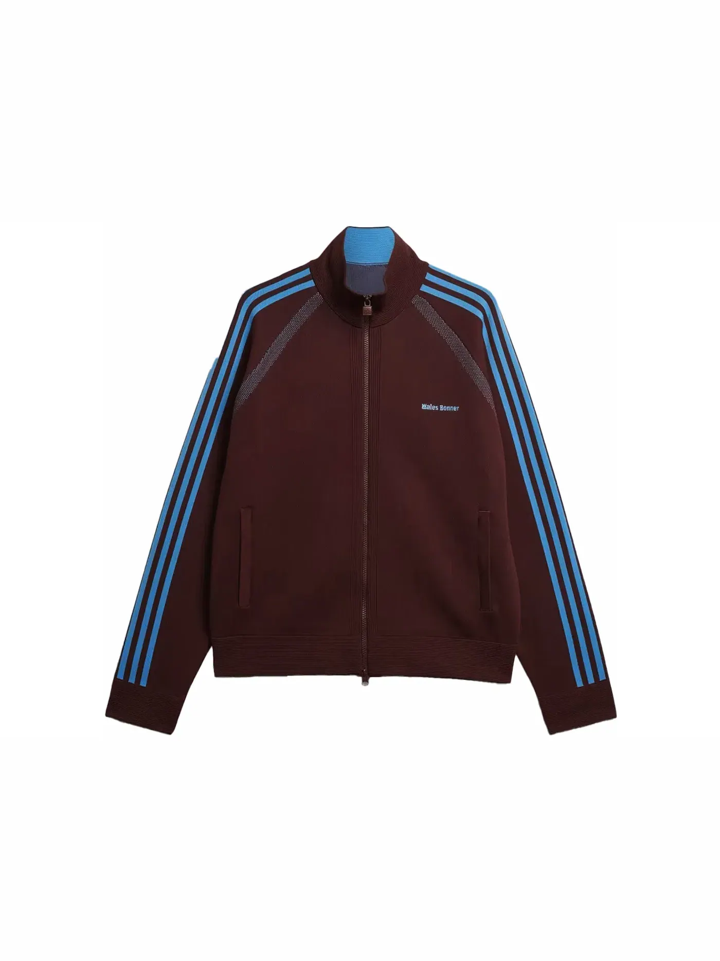 Мужская куртка с длинным рукавом Adidas x Wales Bonner Statement Knit Track Top — изображение 1 из 2, коричневый