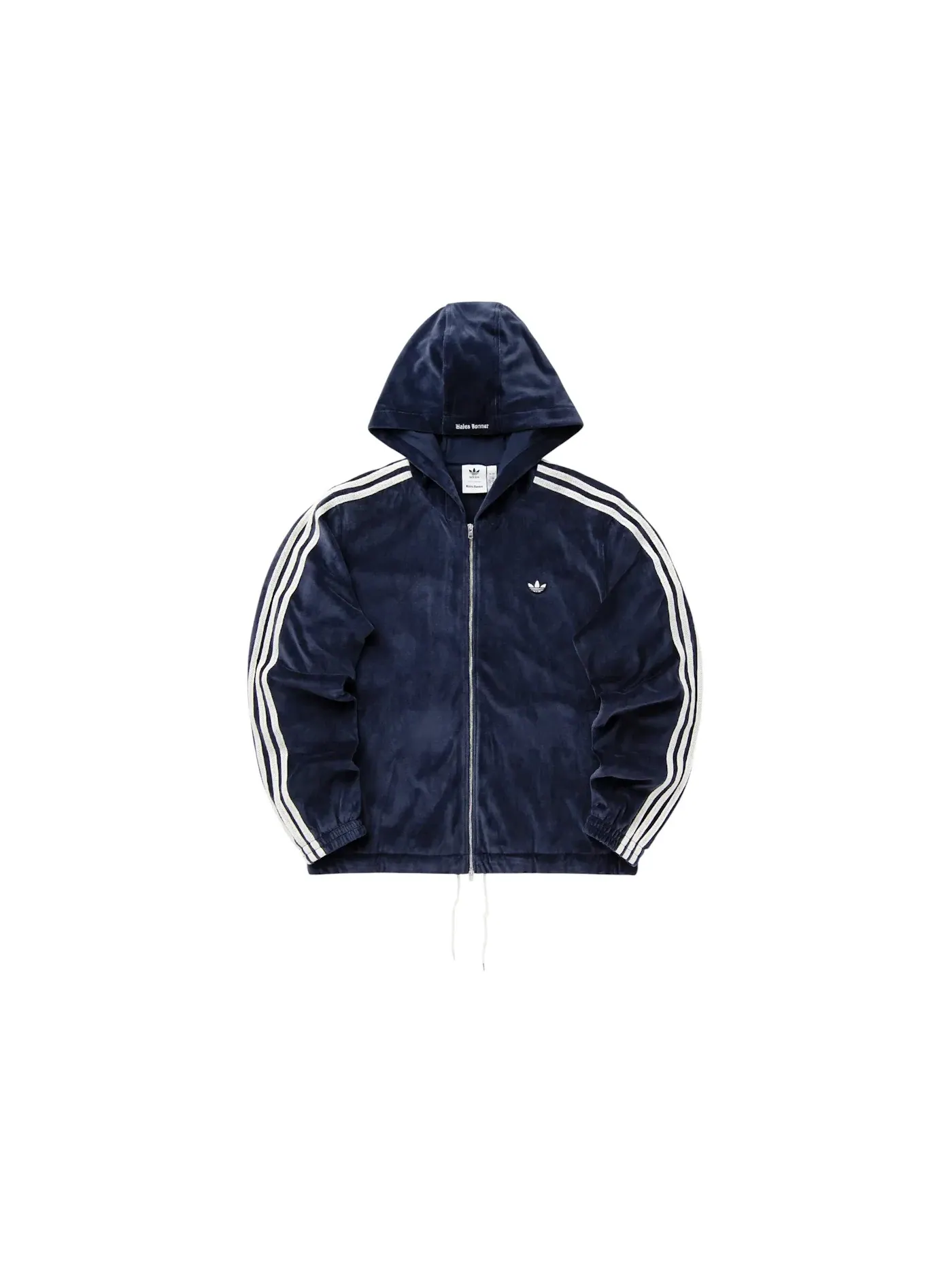 Мужская куртка из велюра Wales Bonner Adidas — изображение 1 из 1, темно-синий