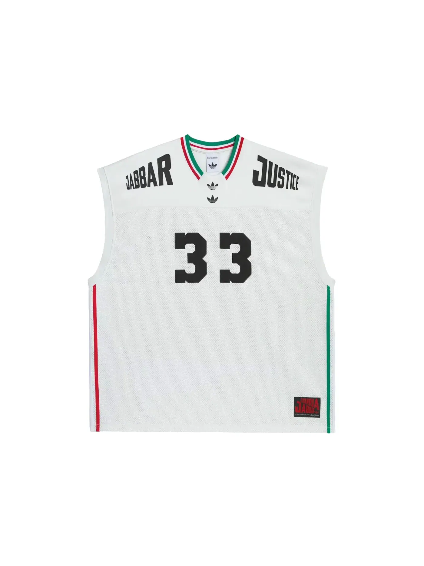 Мужская баскетбольная джерси с принтом Jersey Adidas — изображение 1 из 2, белый/черный
