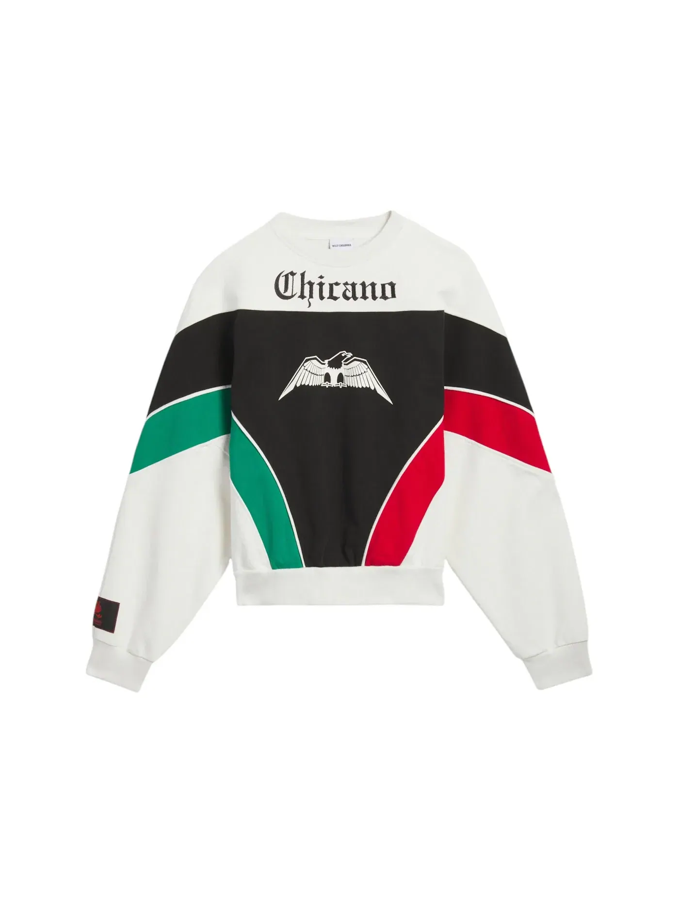 Мужской свитшот с принтом Chicano Adidas — изображение 1 из 2, белый