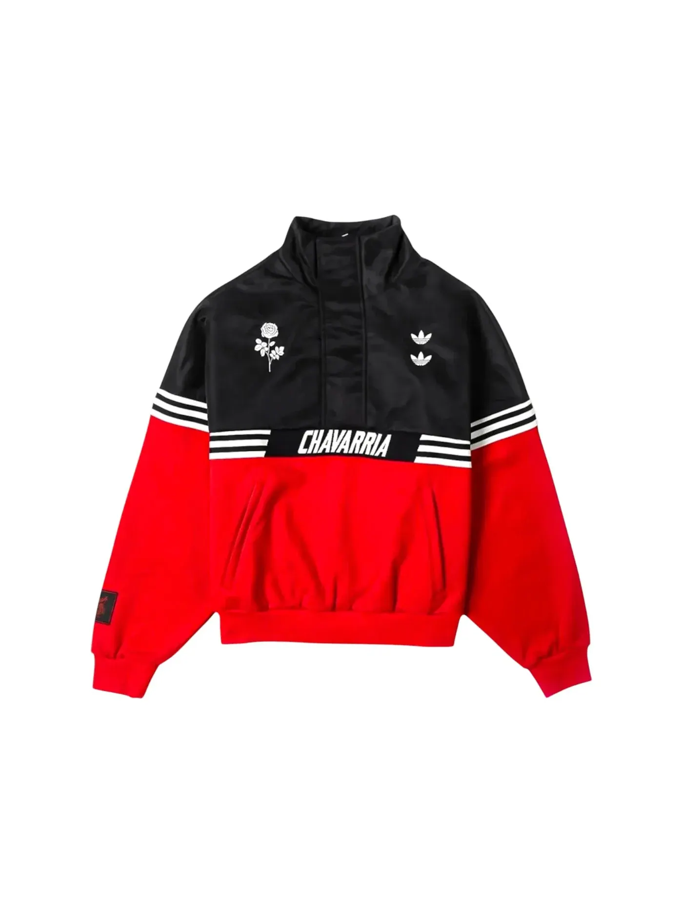 Мужская куртка-пуловер Adidas x Willy Chavarria Gomez Pullover Jacket — изображение 1 из 1, черный/красный