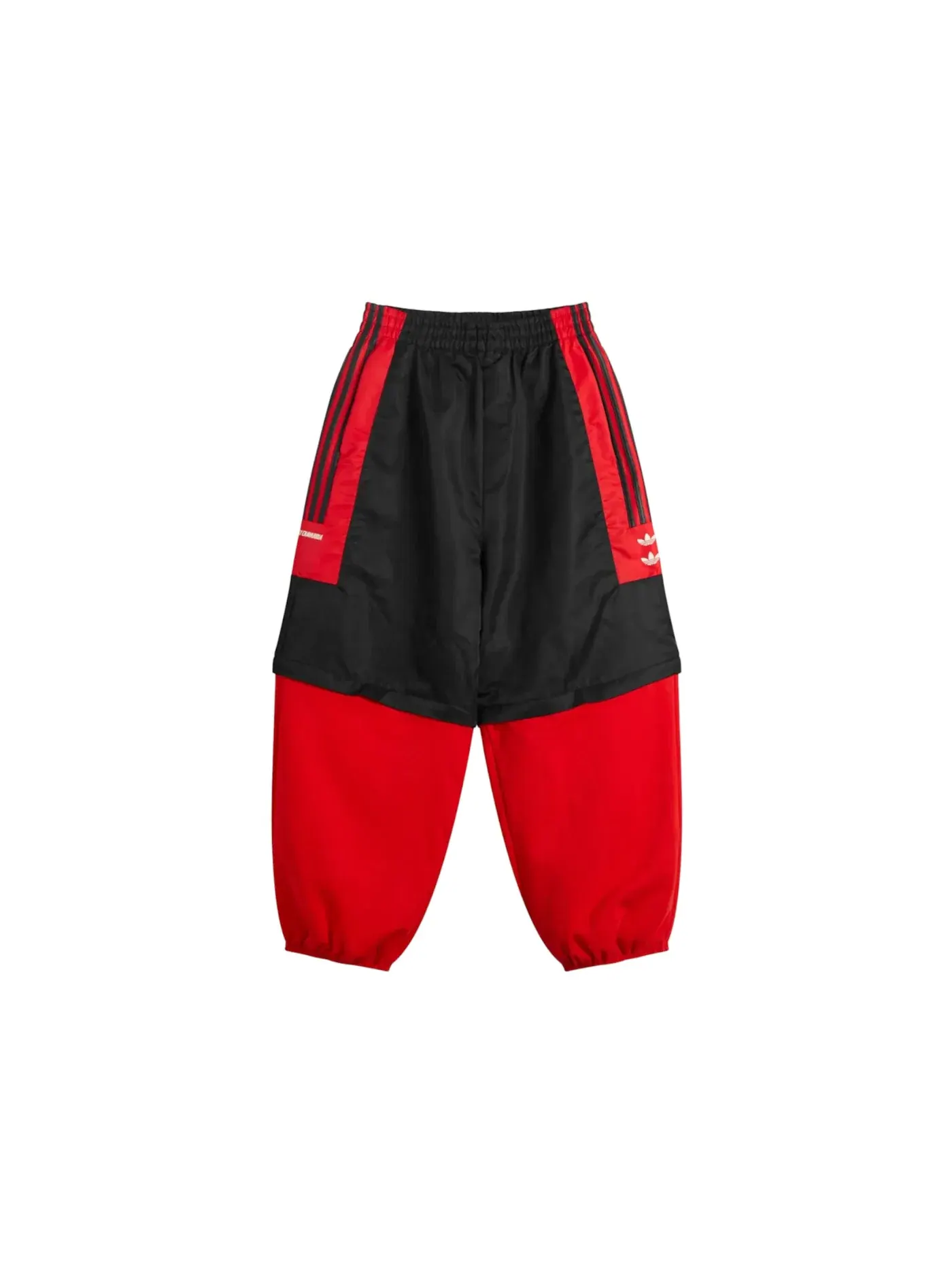Унисекс штаны с отстегивающимися штанинами Adidas x Willy Chavarria Gomez Zip Off Pant — изображение 1 из 1, черный/красный