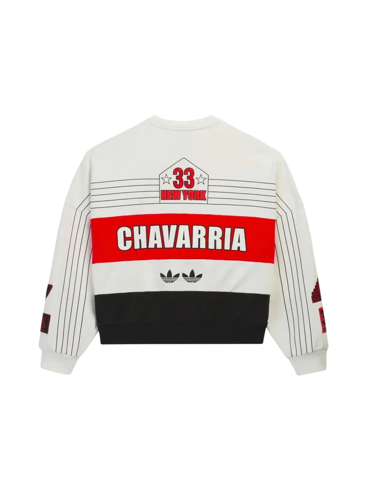 Мужская худи-свитшот с длинным рукавом Crew Adidas — изображение 2 из 2, белый