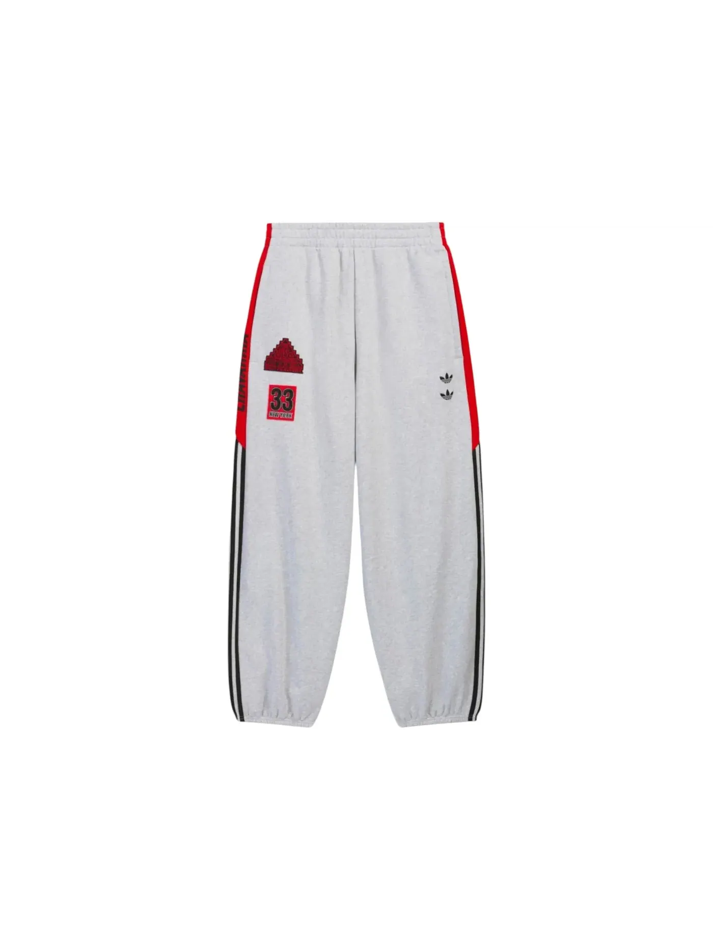 Мужские спортивные штаны с принтом Adidas x Willy Chavarria NY Sweatpant Adidas — изображение 1 из 2, светлый серый