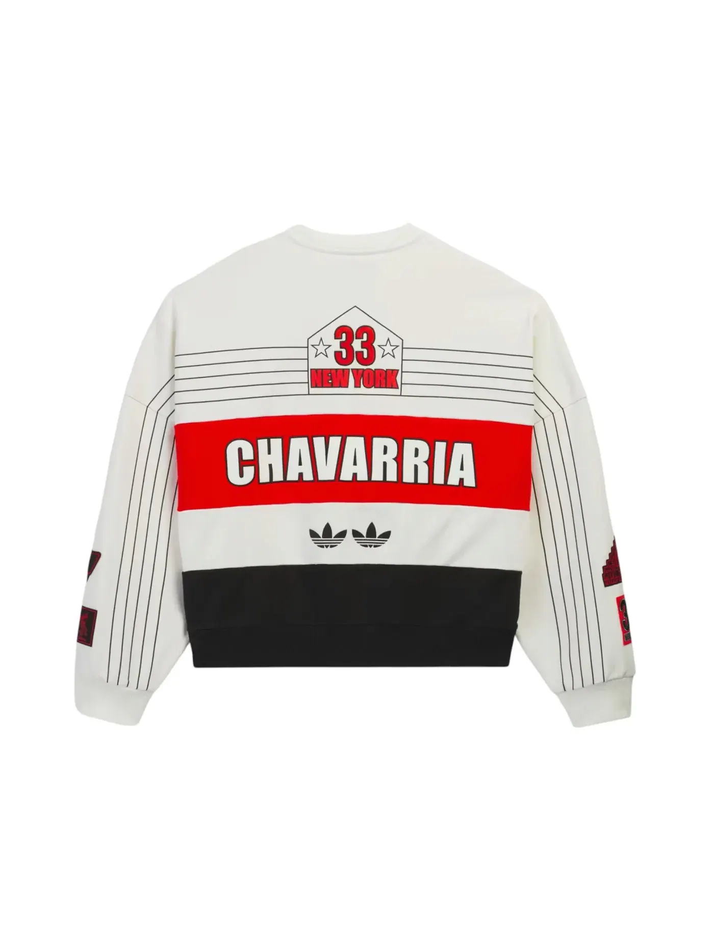 Мужской свитшот с принтом Adidas x Willy Chavarria Ny Sweatshirt — изображение 2 из 2, белый