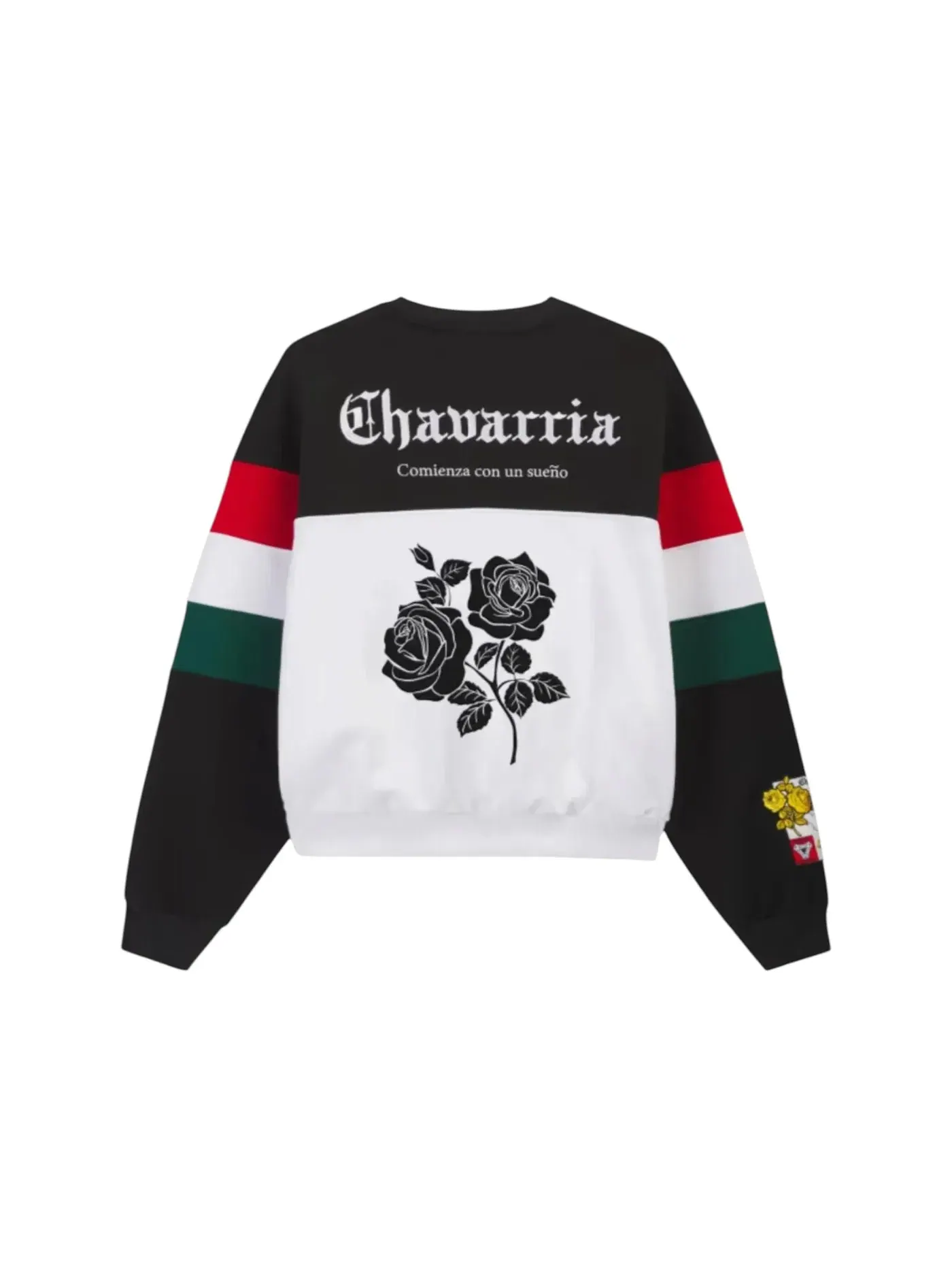 Мужской свитшот с круглым вырезом Crewneck Adidas — изображение 2 из 2, черный/белый