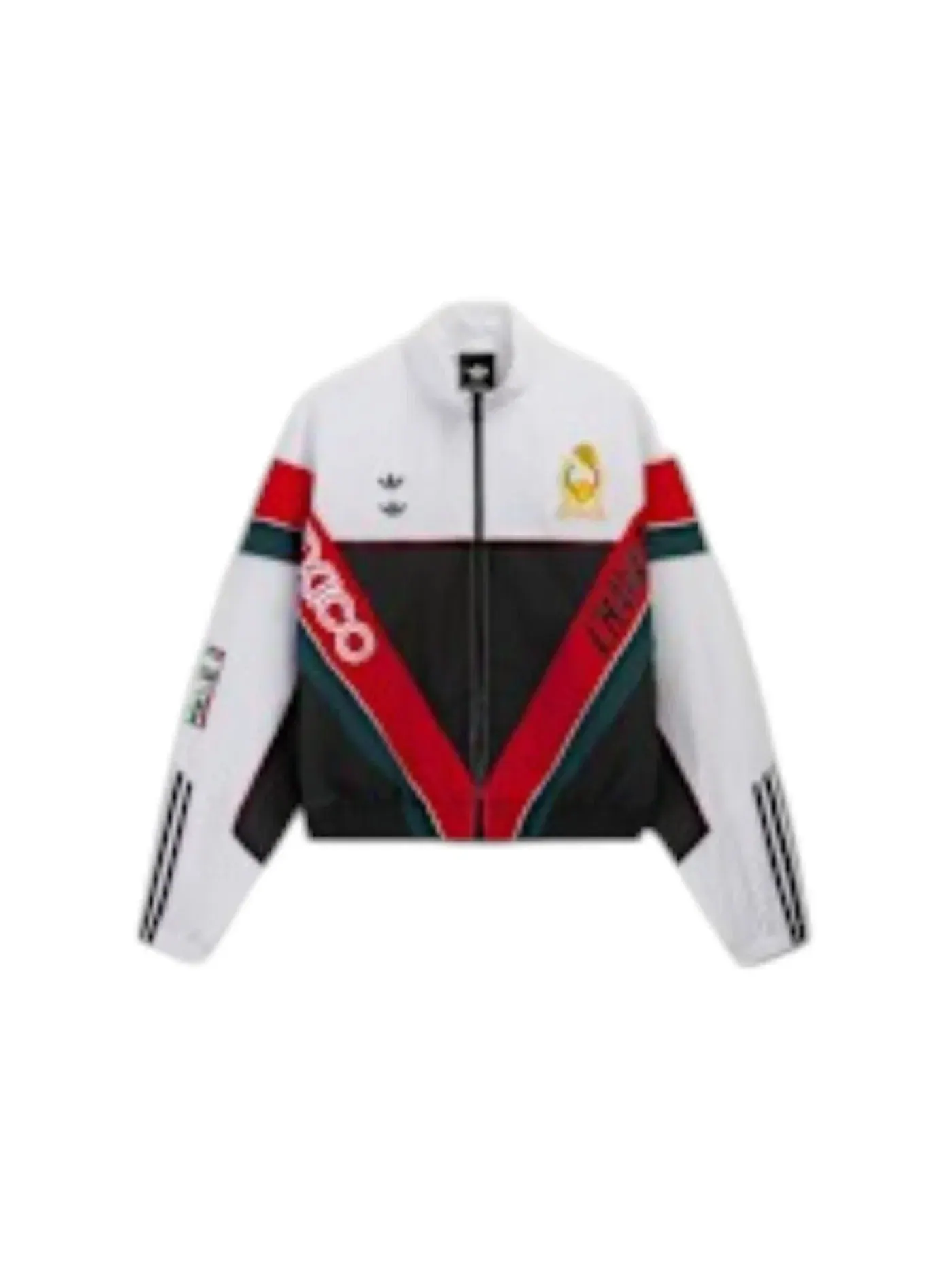 Мужская куртка Oversized Anthem Woven Track Jacket Adidas — изображение 1 из 1, белый/черный