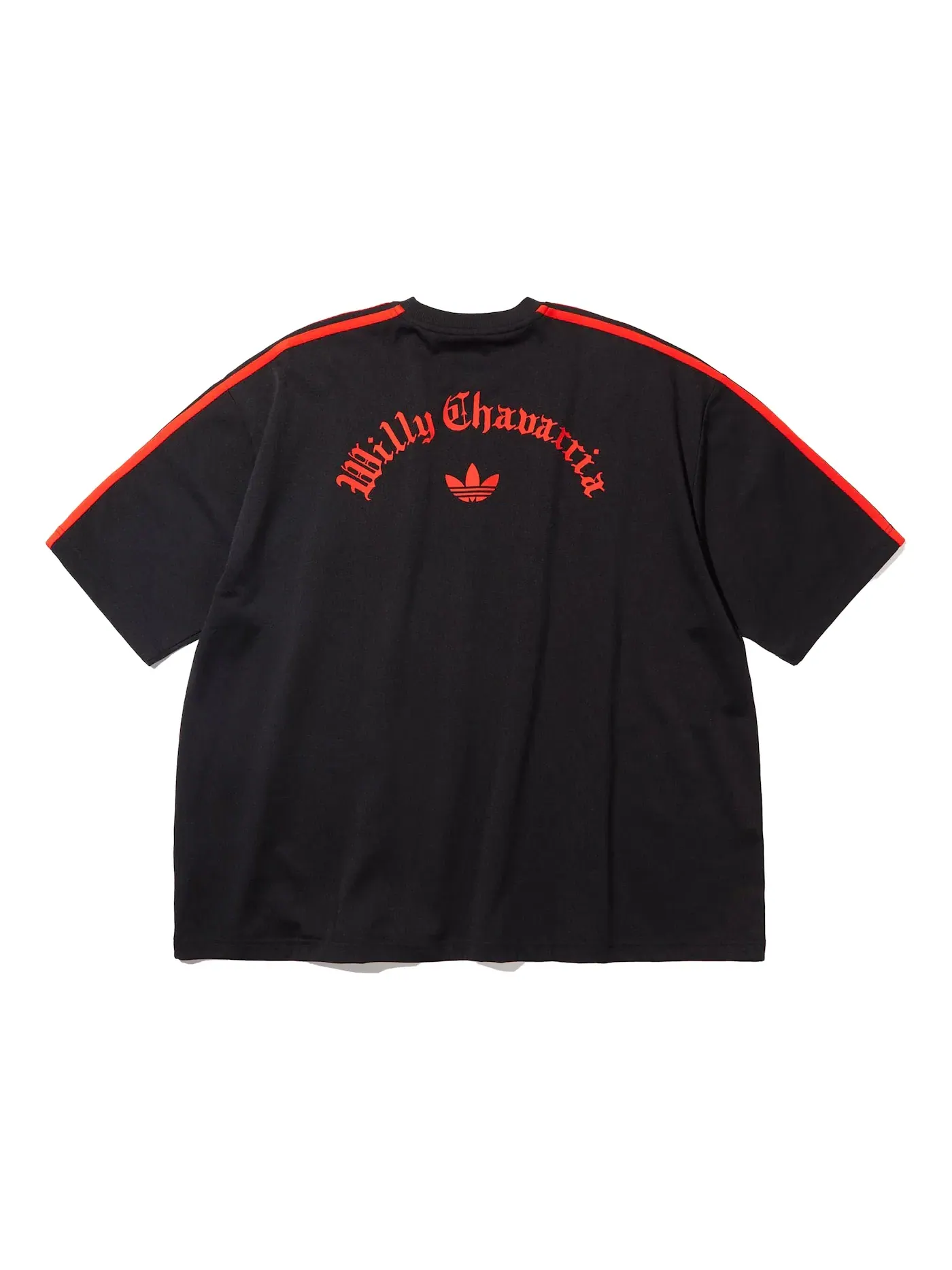 Мужская футболка с коротким рукавом Adidas x Willy Chavarria Tee — изображение 2 из 2, черный/красный