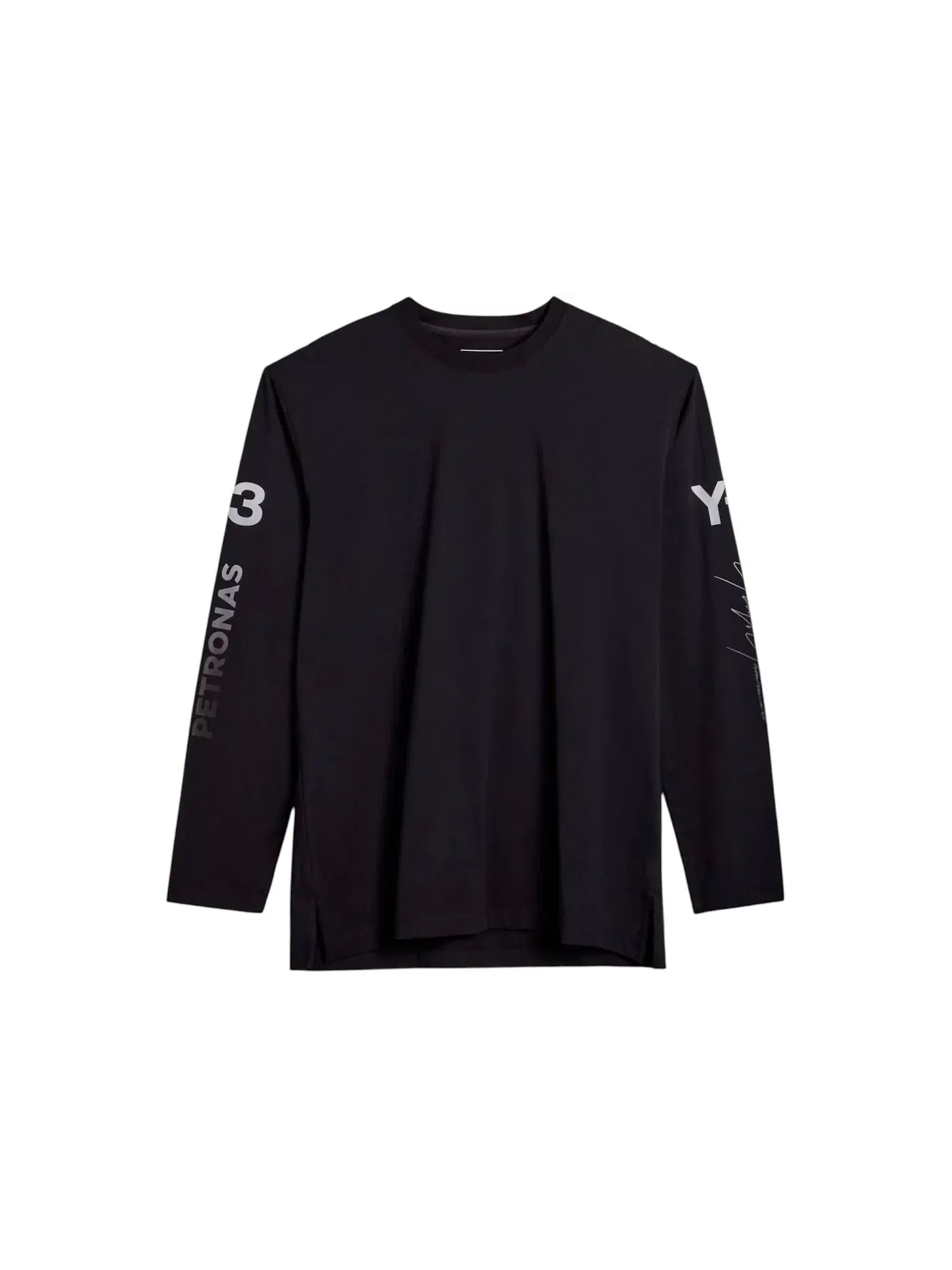 Мужская футболка с длинным рукавом Adidas x Y-3 Mercedes Amg Petronas Formula 1 Team Chaos Logo Longsleeve, черный